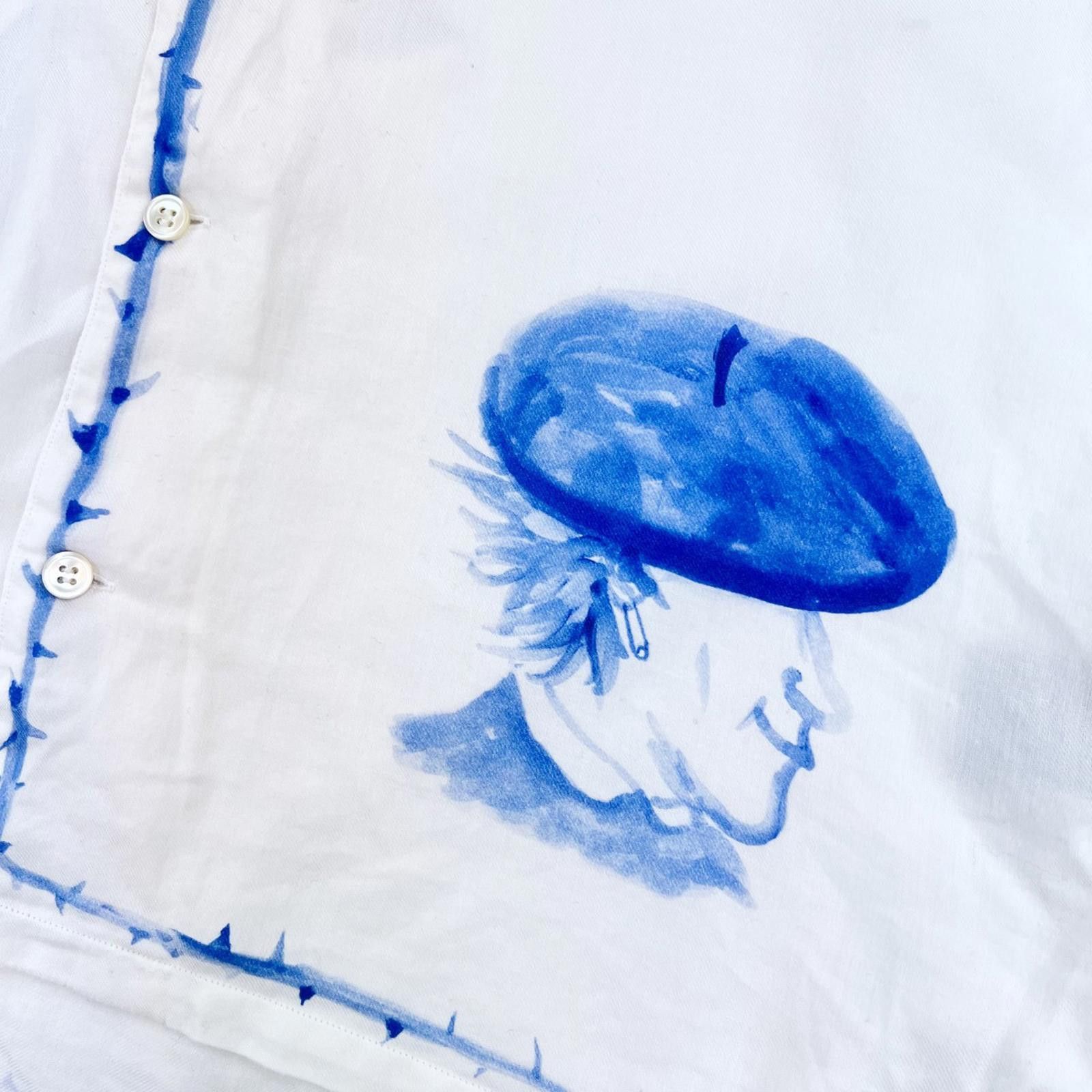 Undercover Undercover Beret Print White Short Sleeve Shirt Size US M / EU 48-50 / 2 - 3 Thumbnail