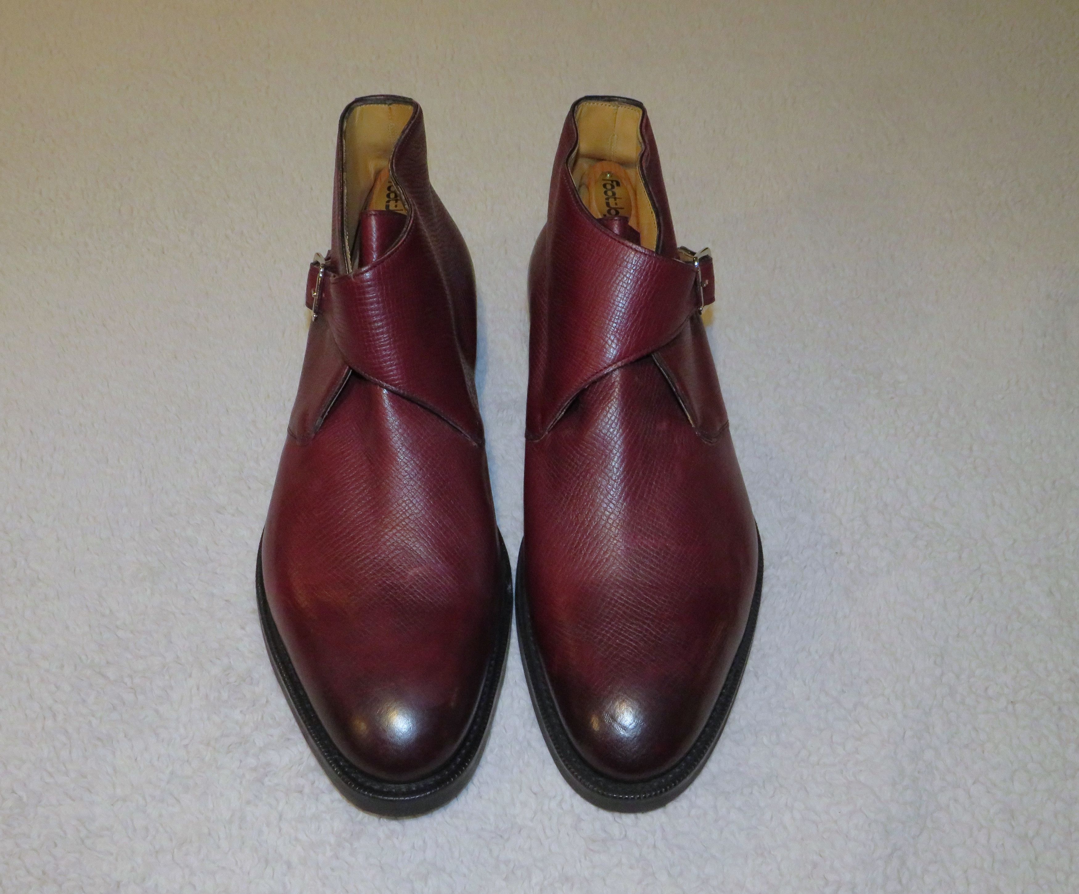 Edward Green Ravenstone Burgundy Utah Leather Monk Boot 11E NWOB | Grailed