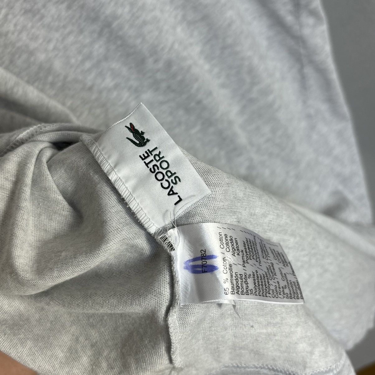 Lacoste Lacoste Sport grey tee t-shirt xxl streetwear basic casual Size US XXL / EU 58 / 5 - 4 Thumbnail