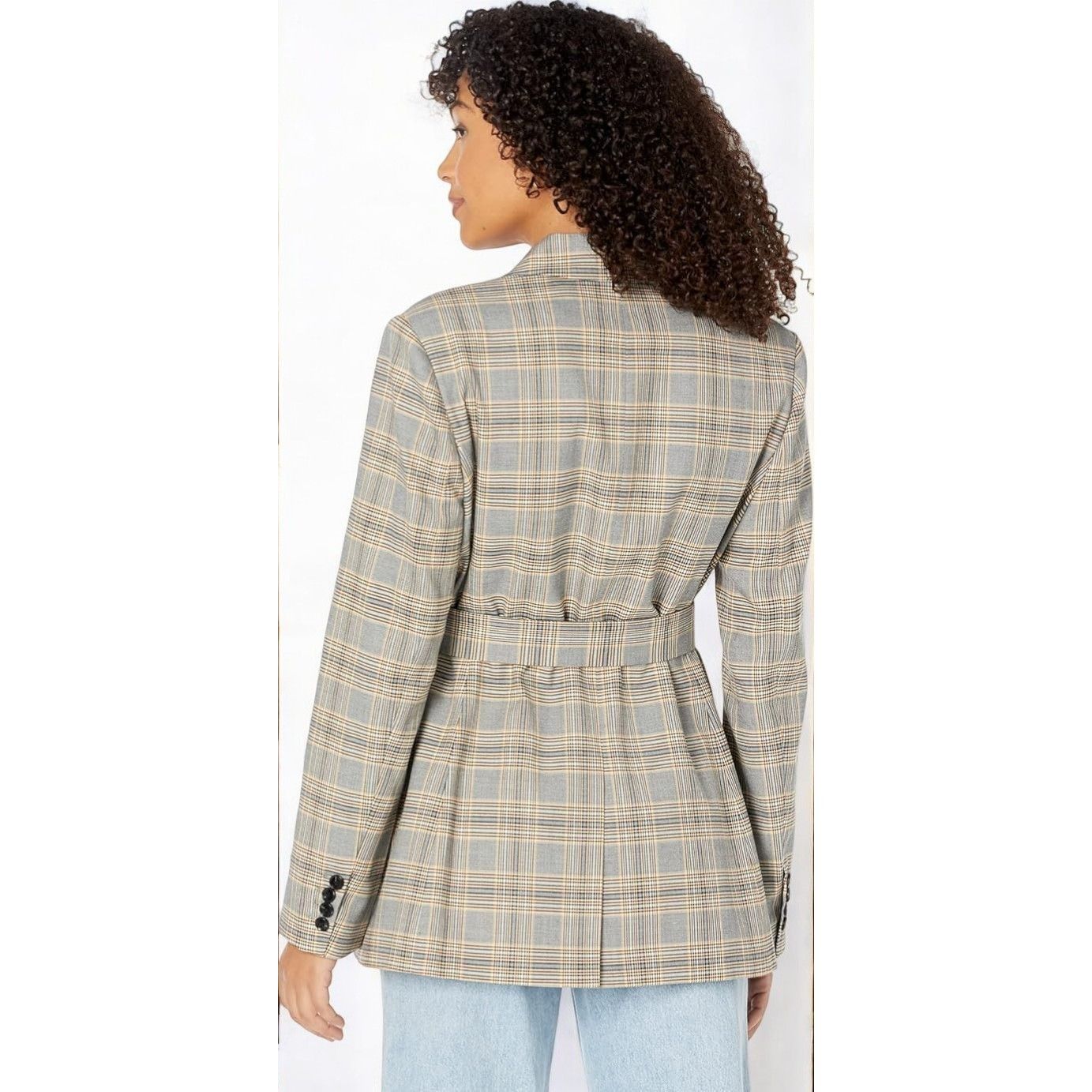 Bcbgmaxazria Bcbgmaxazria womens belted all plaid blazer NEW XL Size XL / US 12-14 / IT 48-50 - 2 Thumbnail