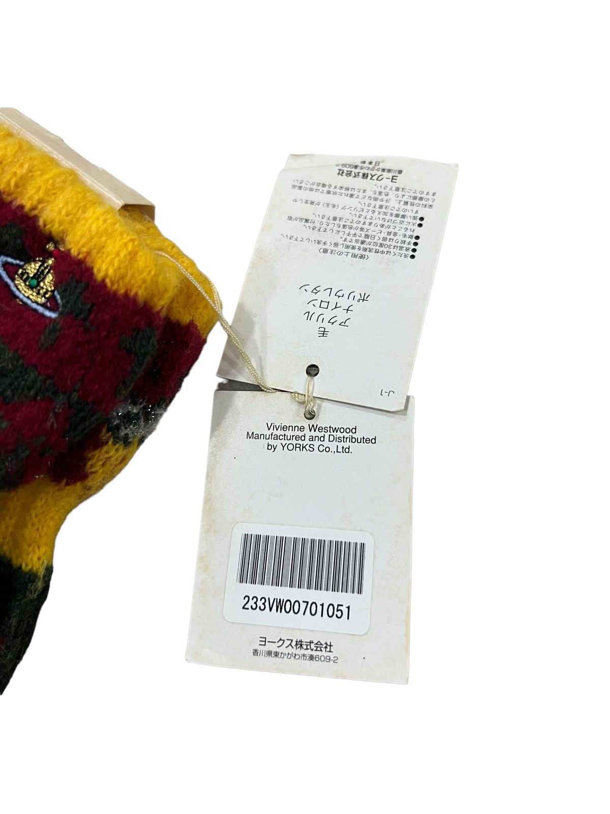 Vivienne Westwood OG Vivienne Westwood Orb Logo Embroidery Wool Winter Gloves Size ONE SIZE - 6 Thumbnail