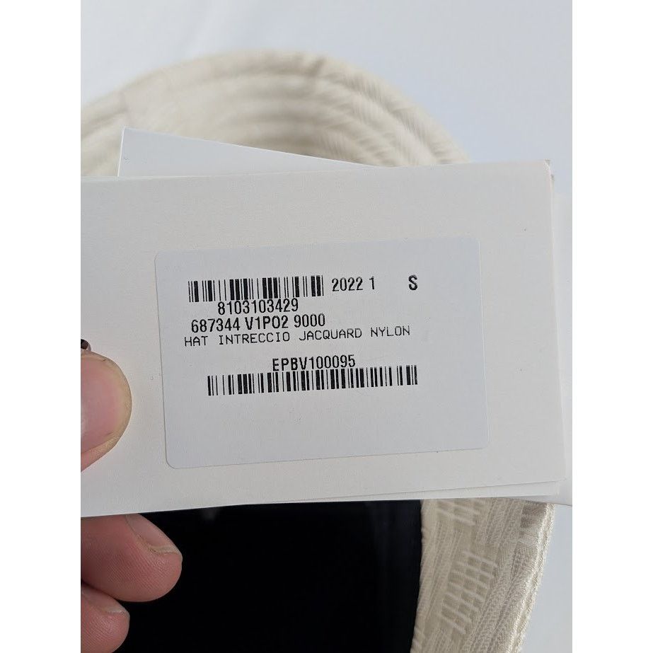 Bottega Veneta o1rshd1 Size: S / Hat Intreccio Jacquard Nylon in White Size ONE SIZE - 7 Thumbnail
