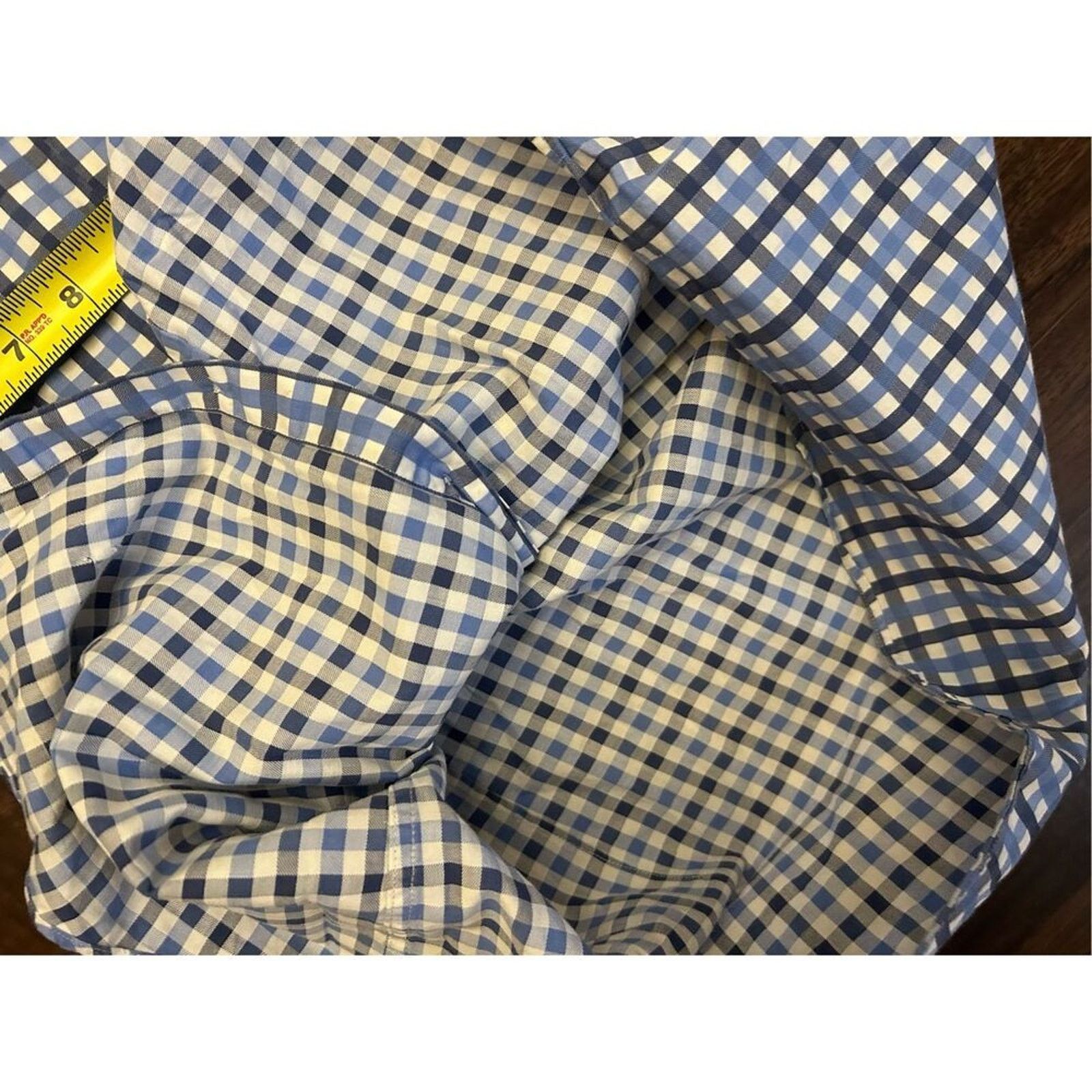 Hugo Boss Hugo Boss Blue Gray Check Button-Down, Sz Medium * Size US M / EU 48-50 / 2 - 4 Thumbnail