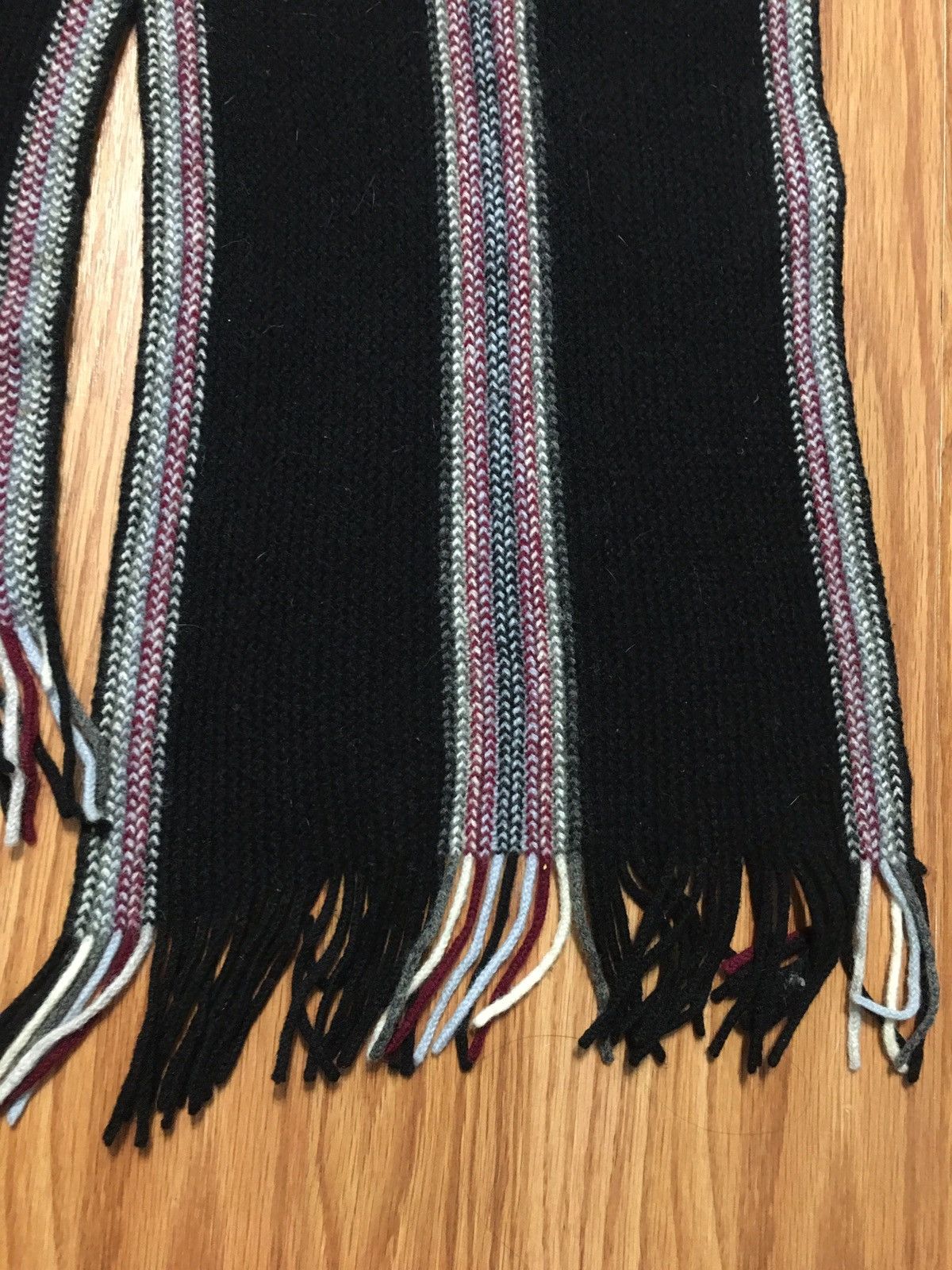 Lock & Co Hatters Lock & Co London Lambswool Black Knit Scotland Scarf Size ONE SIZE - 3 Thumbnail