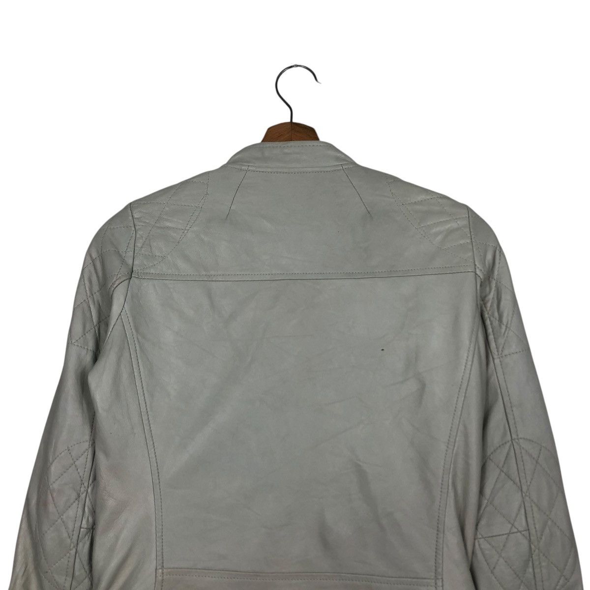 Japanese Brand 🔥CROPPED BIKER SOFT LEATHER JACKET MOUSSY ISSEY MIYAKE Size US S / EU 44-46 / 1 - 9 Thumbnail