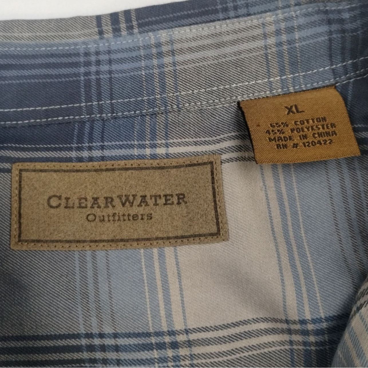 Other Clearwater Outfitter Men's Grey Shirt/Button Up SzXL SKU3790 Size US XL / EU 56 / 4 - 4 Thumbnail
