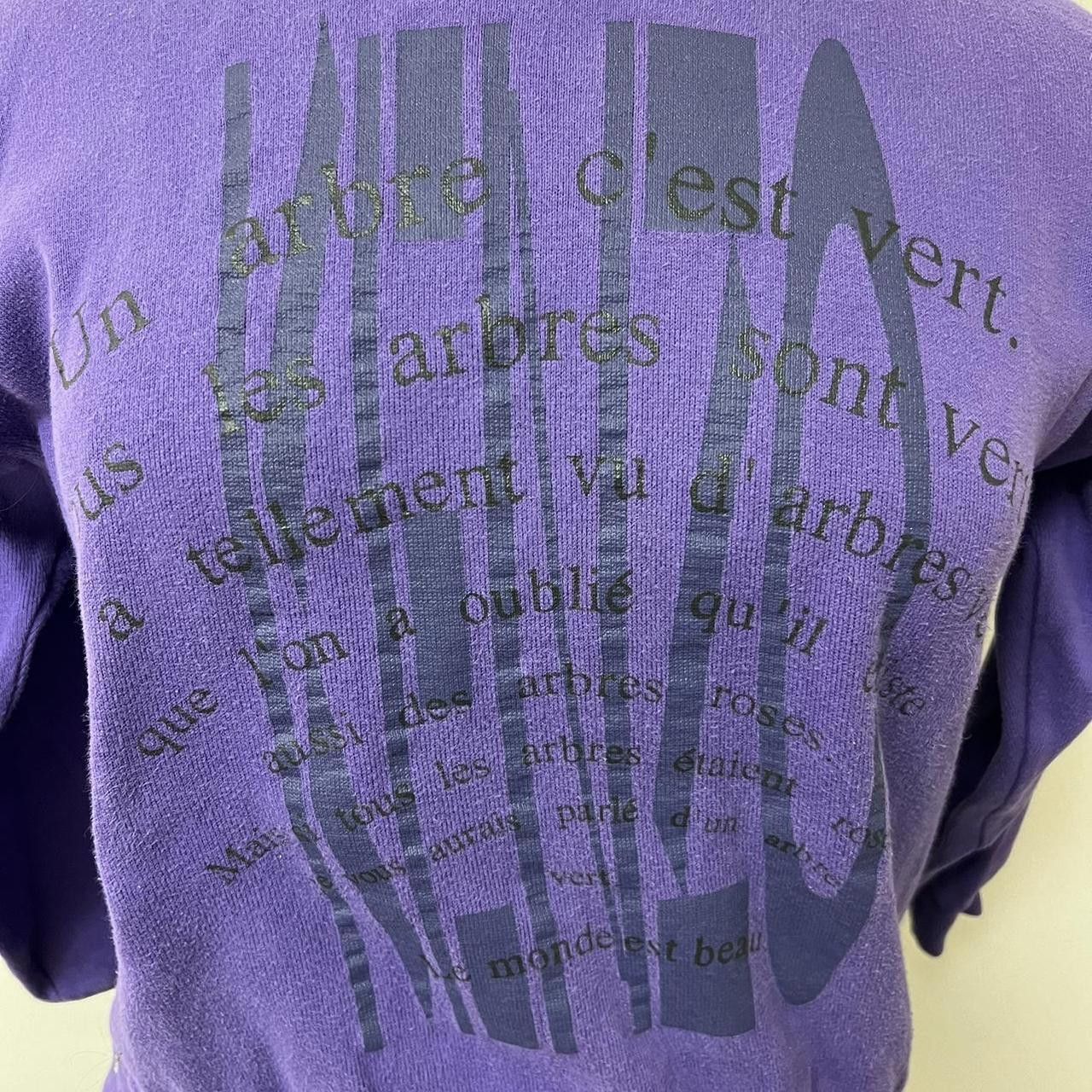 Kenzo Kenzo Vintage Purple Sweatshirt Size S / US 4 / IT 40 - 2 Thumbnail