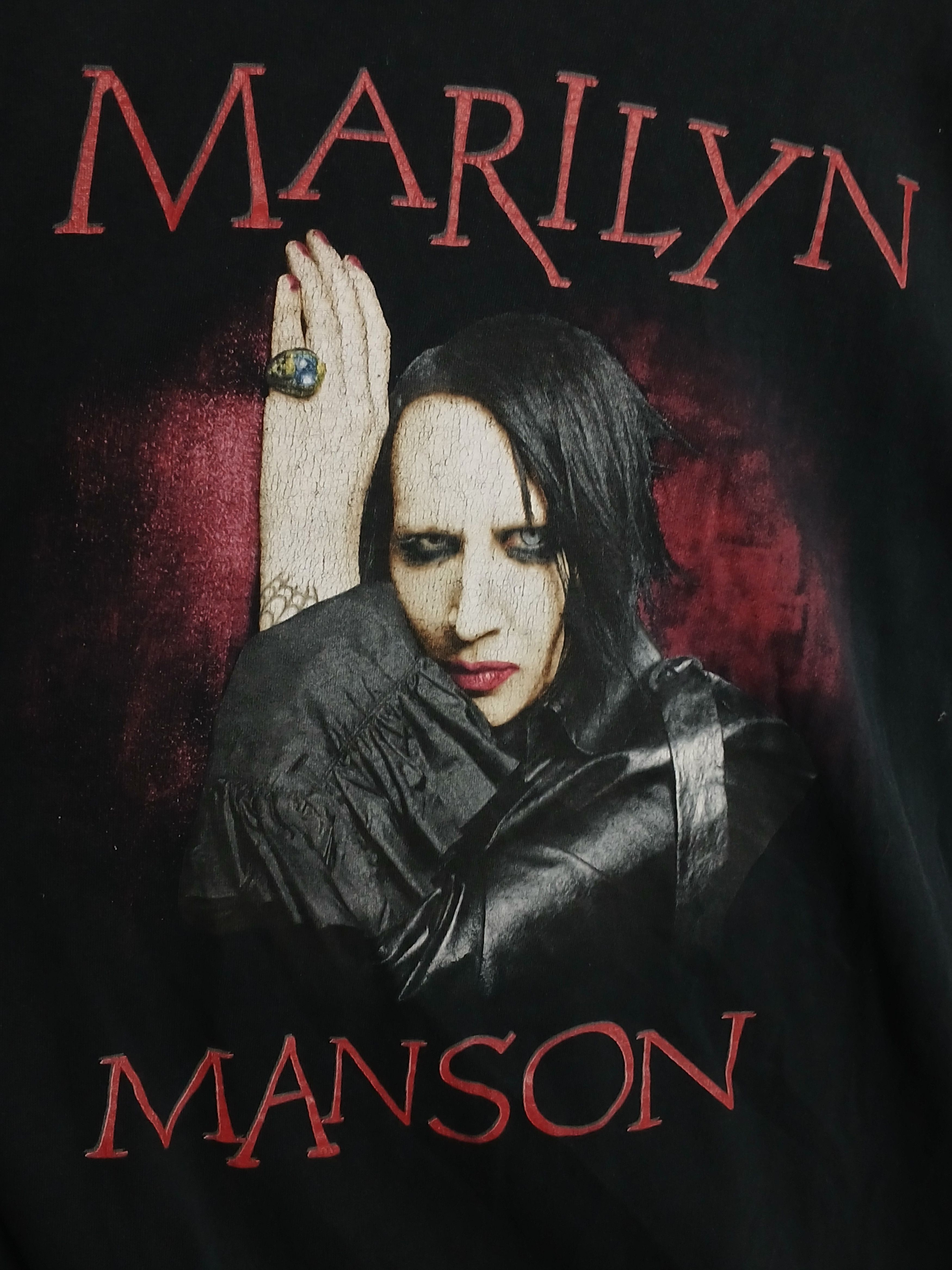 Band Tees × Marilyn Manson Marilyn Manson North American Tour 2008 T-Shirt Size US L / EU 52-54 / 3 - 3 Thumbnail