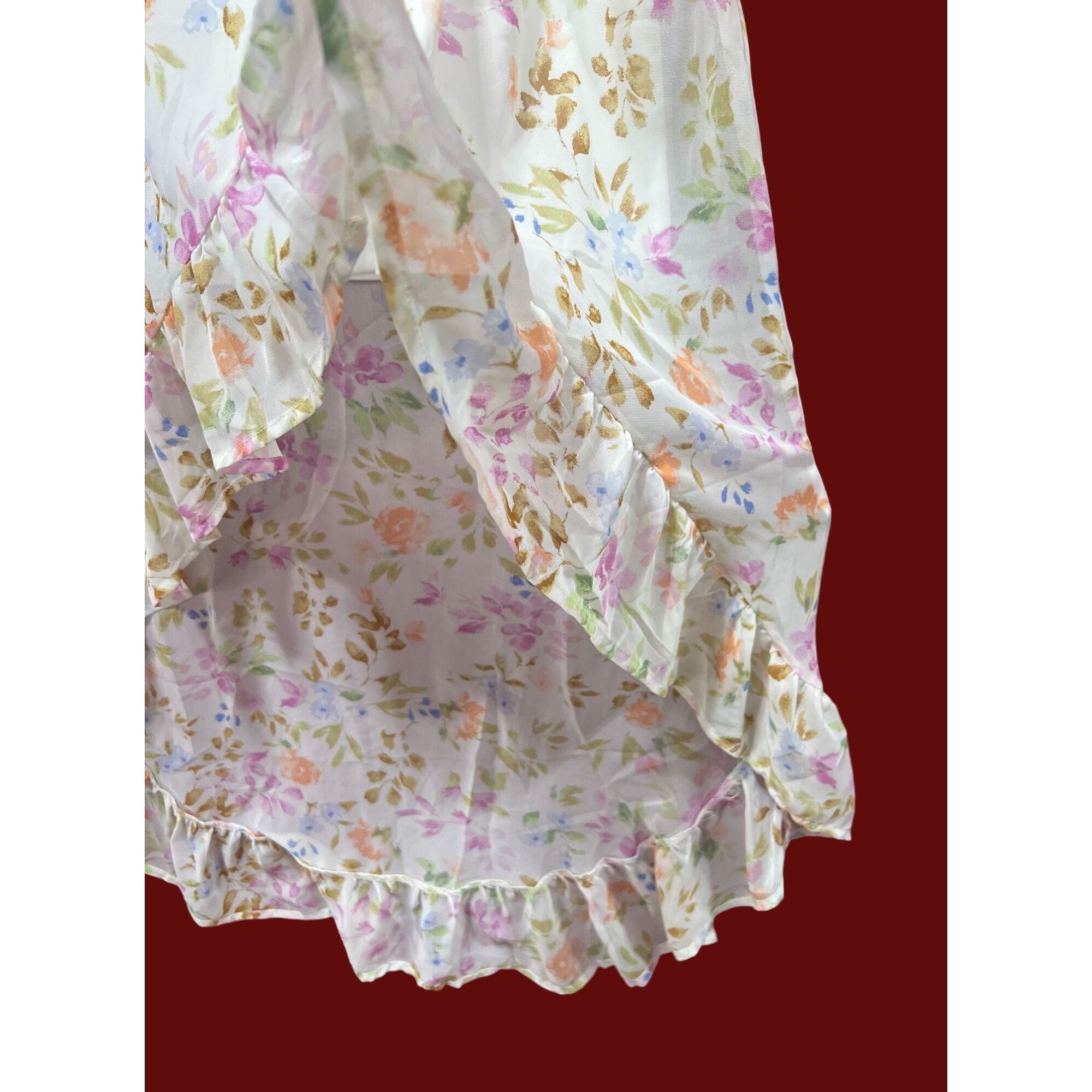 rue21 Rue 21 - Women's Summer Sleeveless High Low Hem Ruffle Flora Size XXS / US 00 / IT 34 - 18 Thumbnail