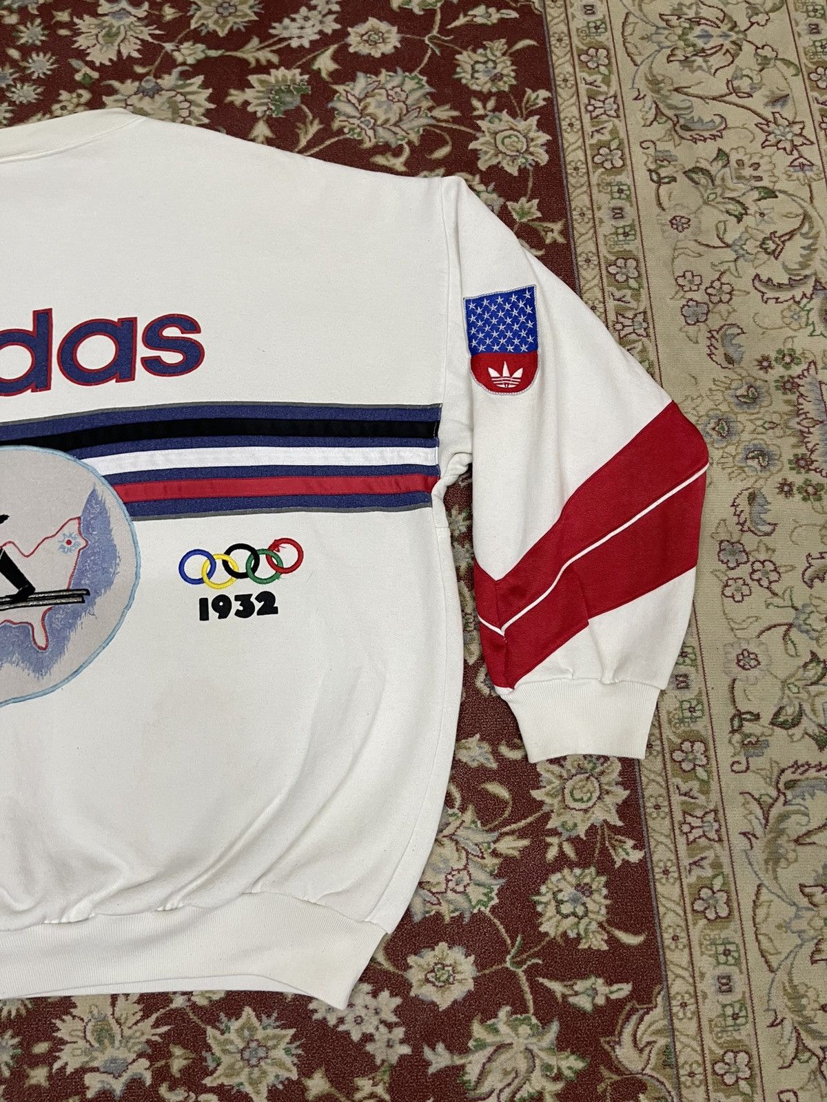 Adidas VINTAGE 1980 ADIDAS LAKE PLACID OLYMPICS SWEATSHIRT OVP Size US XL / EU 56 / 4 - 12 Thumbnail
