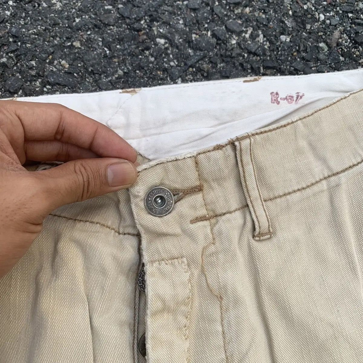 Polo Ralph Lauren × Ralph Lauren POLO RALPH LAUREN TROUSERS PATCHWORK RUGGED PANTS NICEDESIGN Size US 29 - 7 Thumbnail