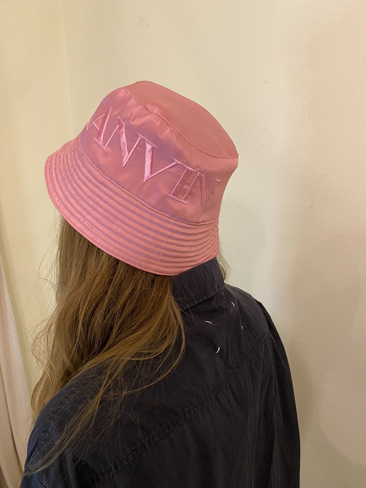 Lanvin Lanvin Logo Embroidered Reversible Bucket Hat Size ONE SIZE - 2 Thumbnail