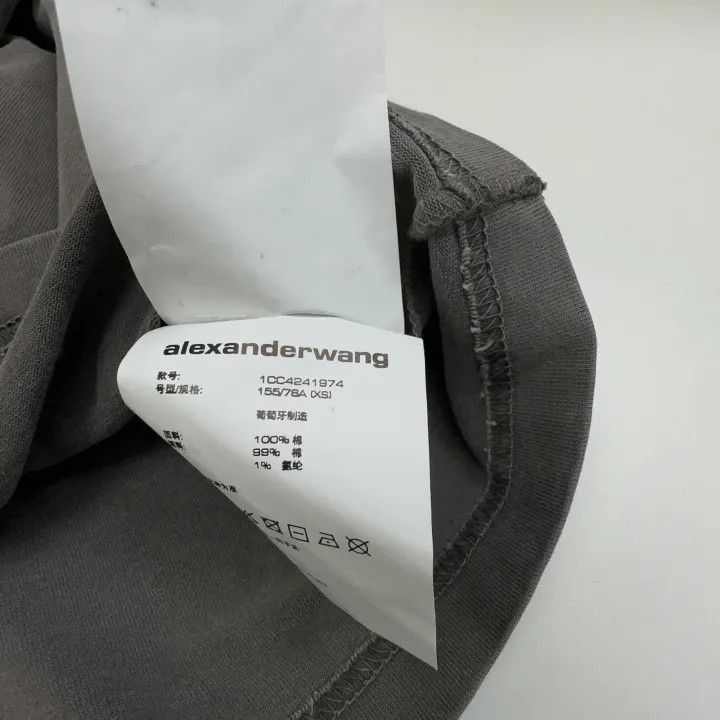 Alexander Wang Alexander Wang Short Sleeve Logo T-Shirt - Size XS / US 0-2 / IT 36-38 - 5 Thumbnail