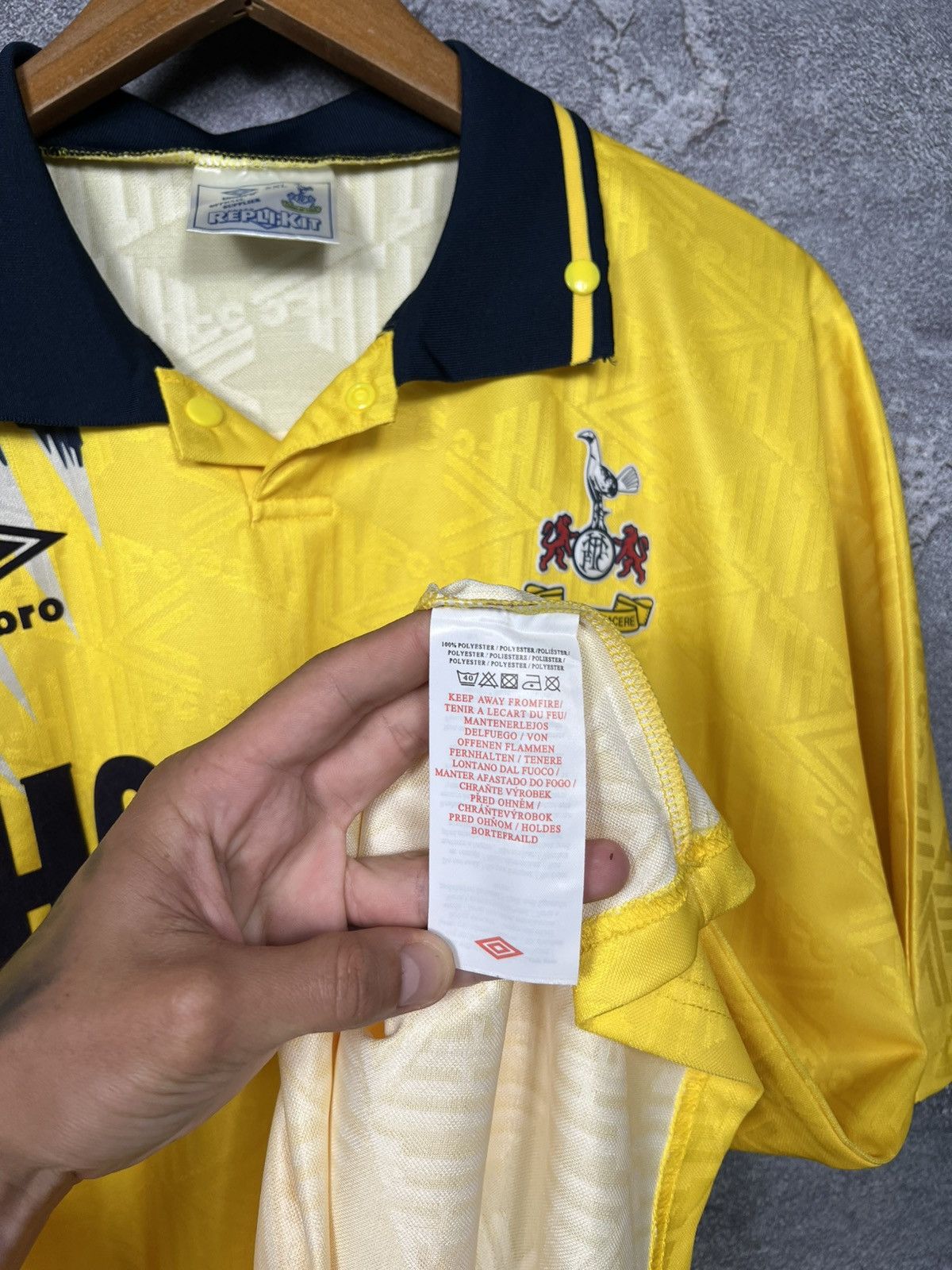 Umbro Tottenham Hotspur 1991/1995 #11 Nayim Away Shirt Jersey Size US XXL / EU 58 / 5 - 10 Thumbnail