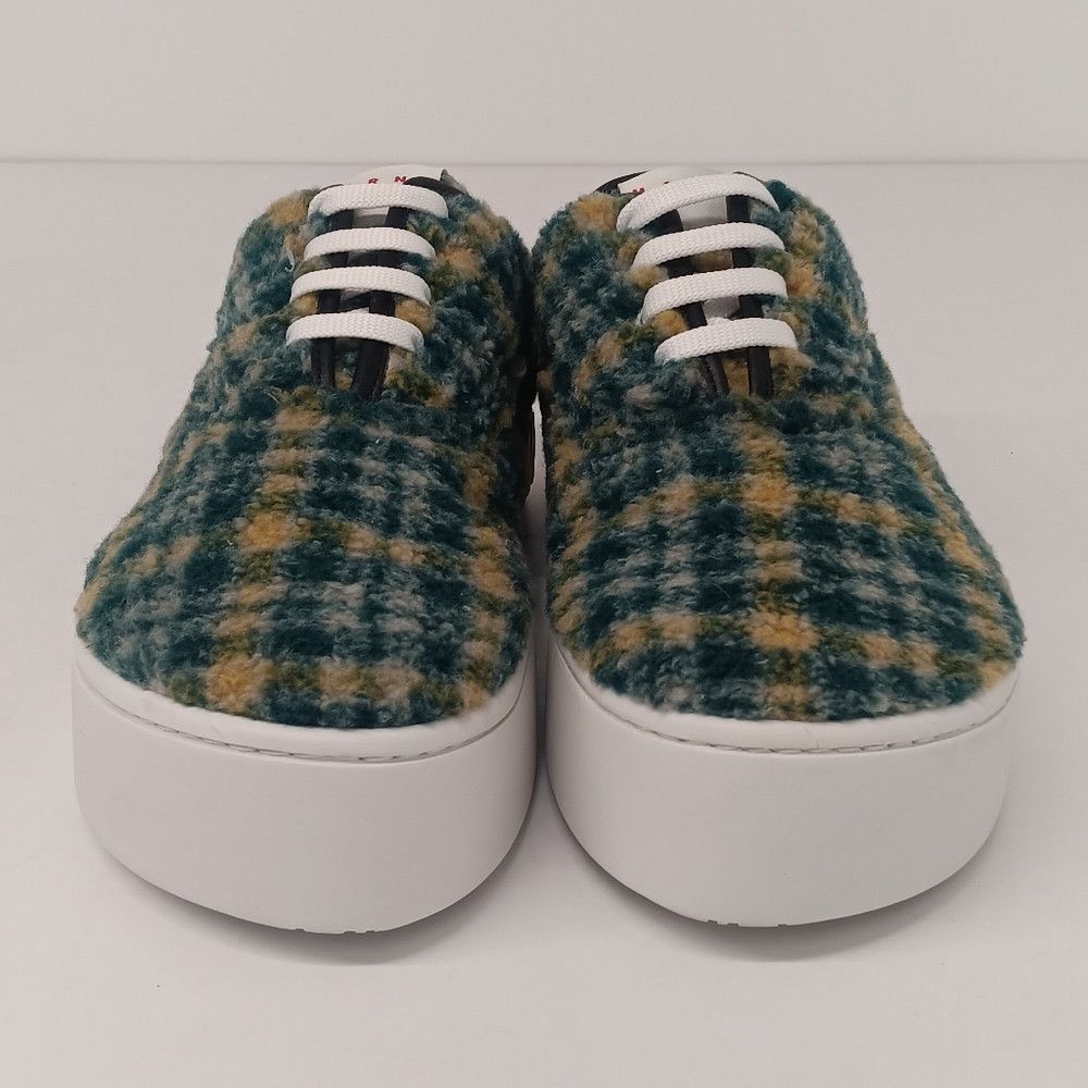 Marni Marni Tartan Check Wool Platform Lo-Top Sneakers - EU43/US10 Size US 10 / EU 43 - 4 Thumbnail