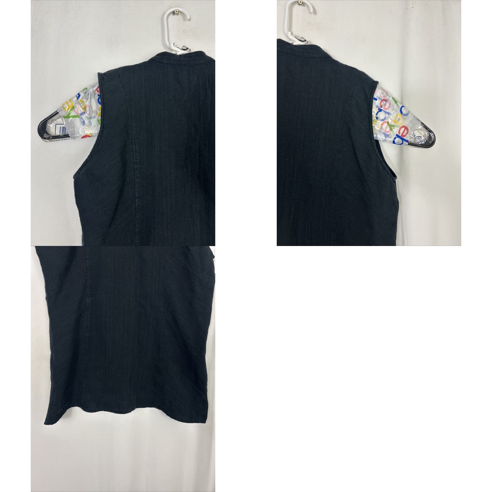 Vintage VINTAGE Woolrich Shirt Tunic Womens Black 100% Cotton Sleeveless Button-Up M Size M / US 6-8 / IT 42-44 - 9 Thumbnail