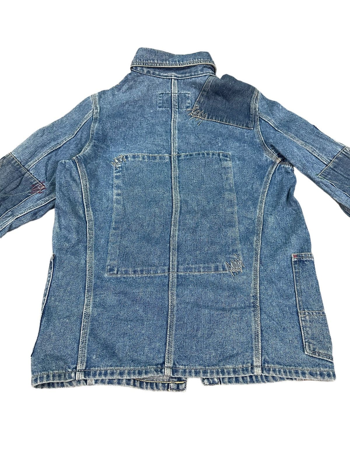 Vintage RARE VINTAGE SINA COVA LUPO DI MARE PATCHWORK DENIM JACKET Size US S / EU 44-46 / 1 - 10 Thumbnail