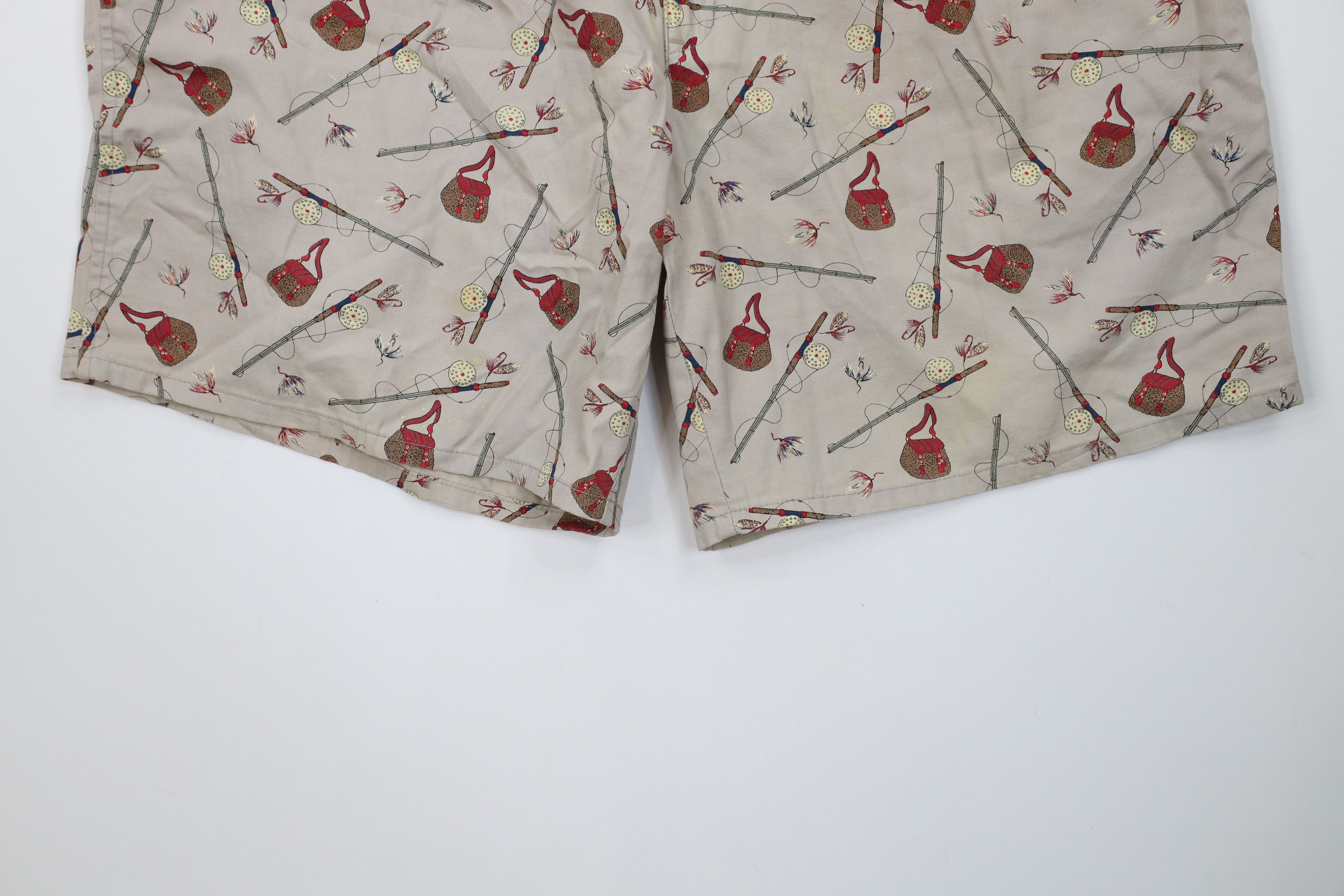 Brooks Brothers Vintage 80s 90s Brooks Brothers All Over Print Chino Shorts Size US 38 / EU 54 - 4 Thumbnail