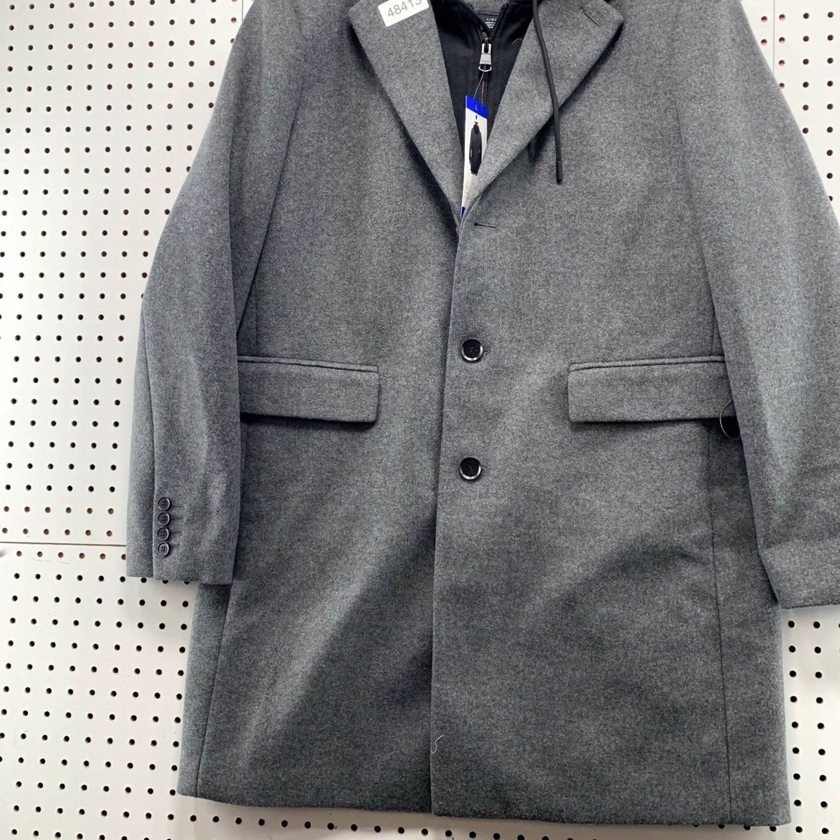 DKNY DKNY Coat Mens L Grey Faux Wool Removable Hooded Liner NWT Coat Mens L Grey Faux Wool Hooded Liner NWT Size US L / EU 52-54 / 3 - 6 Thumbnail