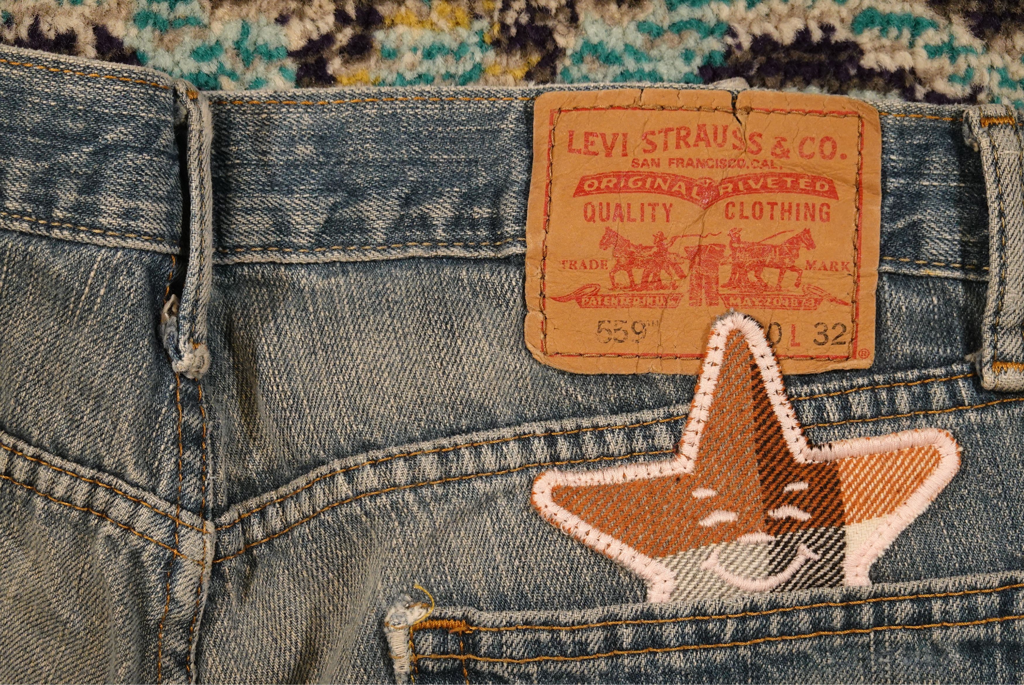 Asspizza × Levi's Puff Print Jeans Size US 30 / EU 46 - 5 Thumbnail