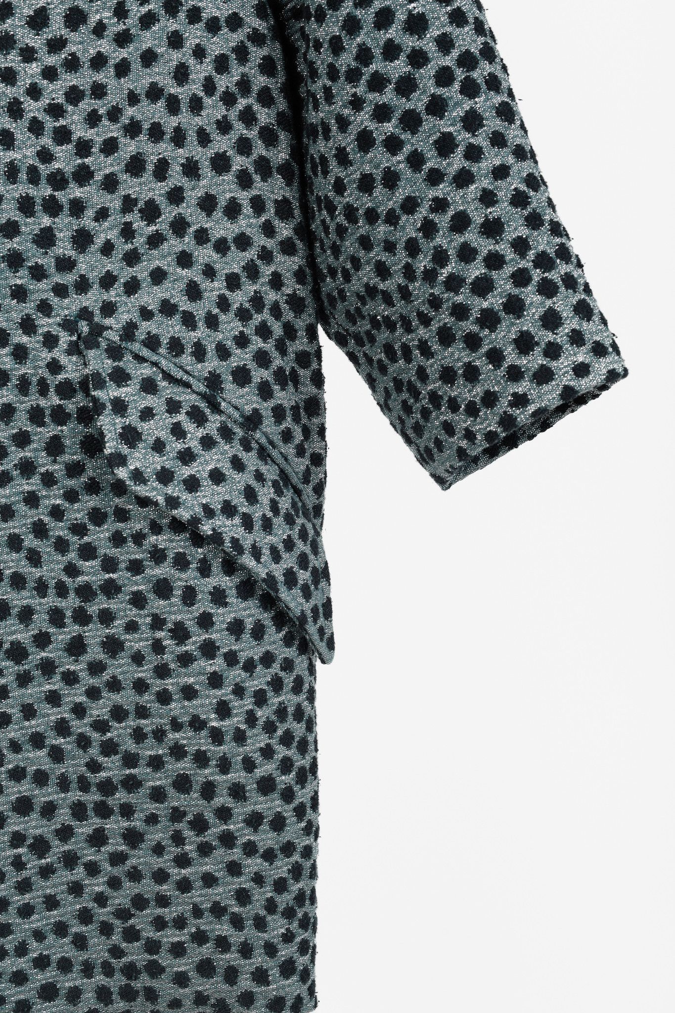 Isabel Marant Isabel Marant Albury Teal Metallic Spotted-Jacquard Jacket Size S / US 4 / IT 40 - 6 Thumbnail