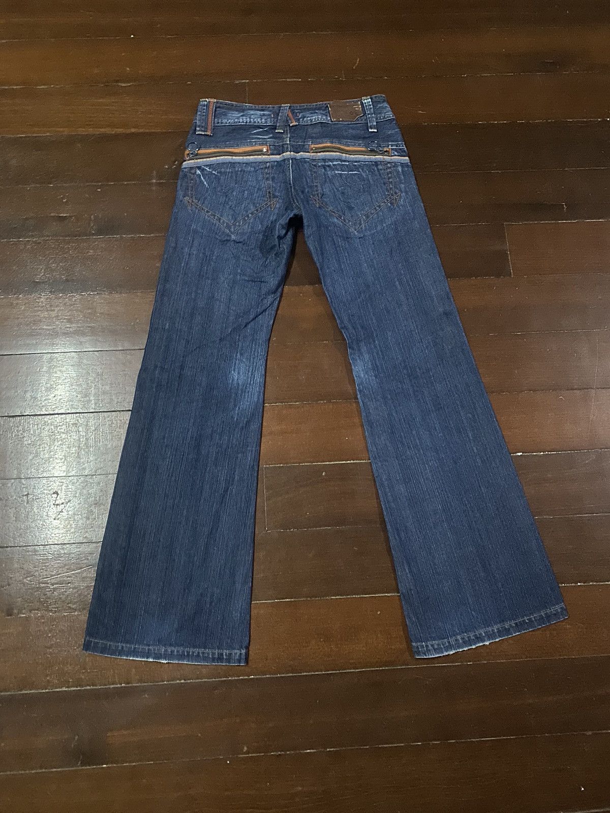 5351 POUR LES HOMMES × If Six Was Nine × Le Grande Bleu (L.G.B.) Flare Jeans ET MADE IN NIPPON Denim Jean Boot Cut wide leg Size US 33 - 10 Thumbnail