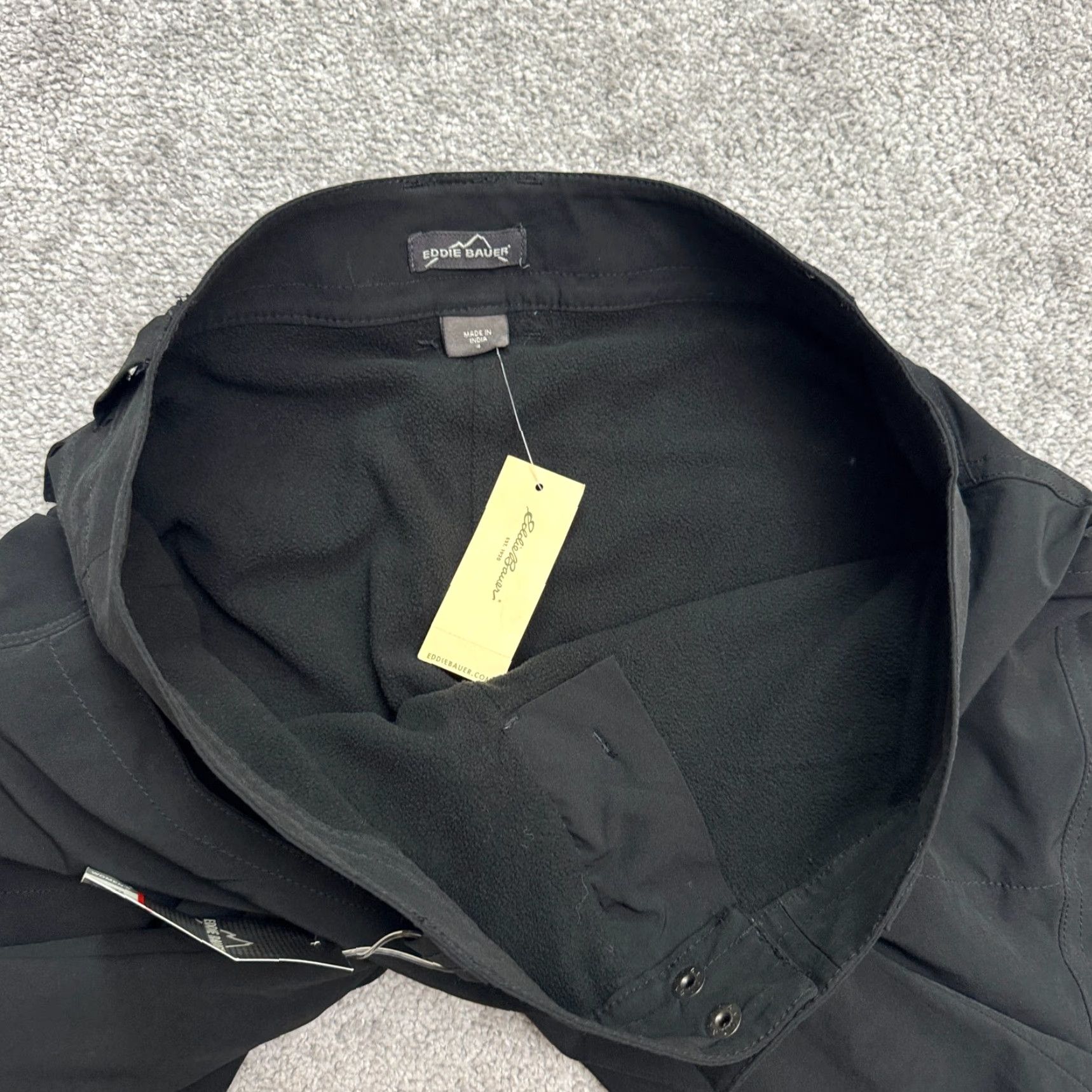 Eddie Bauer Eddie Bauer Fleece Lined Water Repellent Active Pants Womens 4 Black Outdoor NWT Size 27" / US 4 / IT 40 - 3 Thumbnail