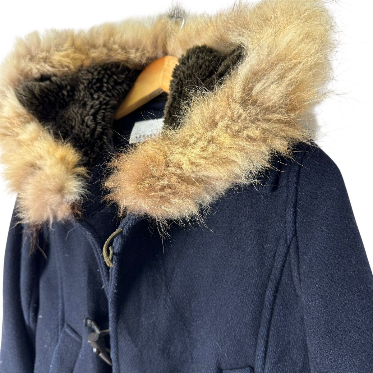 Issey Miyake 🌟SUNAO KUWAHARA ISSEY MIYAKE FUR HOODIE DUFFLE JACKET Size US S / EU 44-46 / 1 - 6 Thumbnail