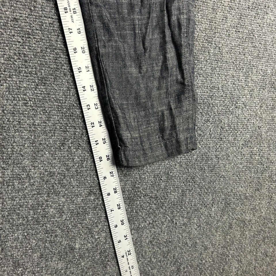 Vince Vince Pants Womens 26 Blue Cargo Tapered Leg Lyocell Linen Size 30" / US 8 / IT 44 - 4 Thumbnail