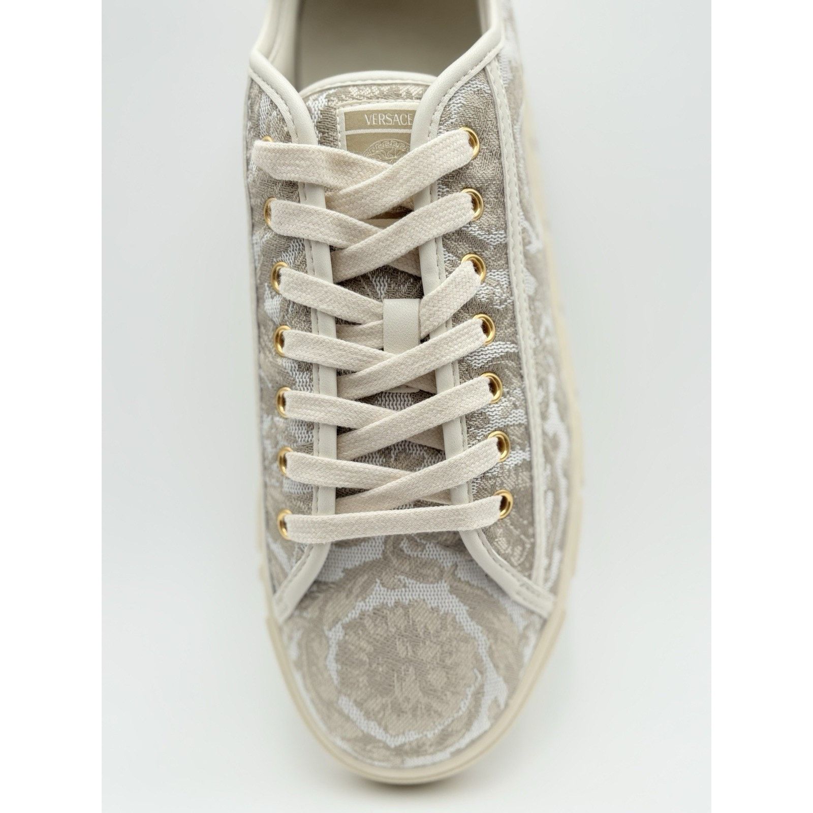 Versace Versace Barocco Greca Sneaker ' Beige Print ' | WORN ONCE! Size US 11 / EU 44 - 11 Thumbnail