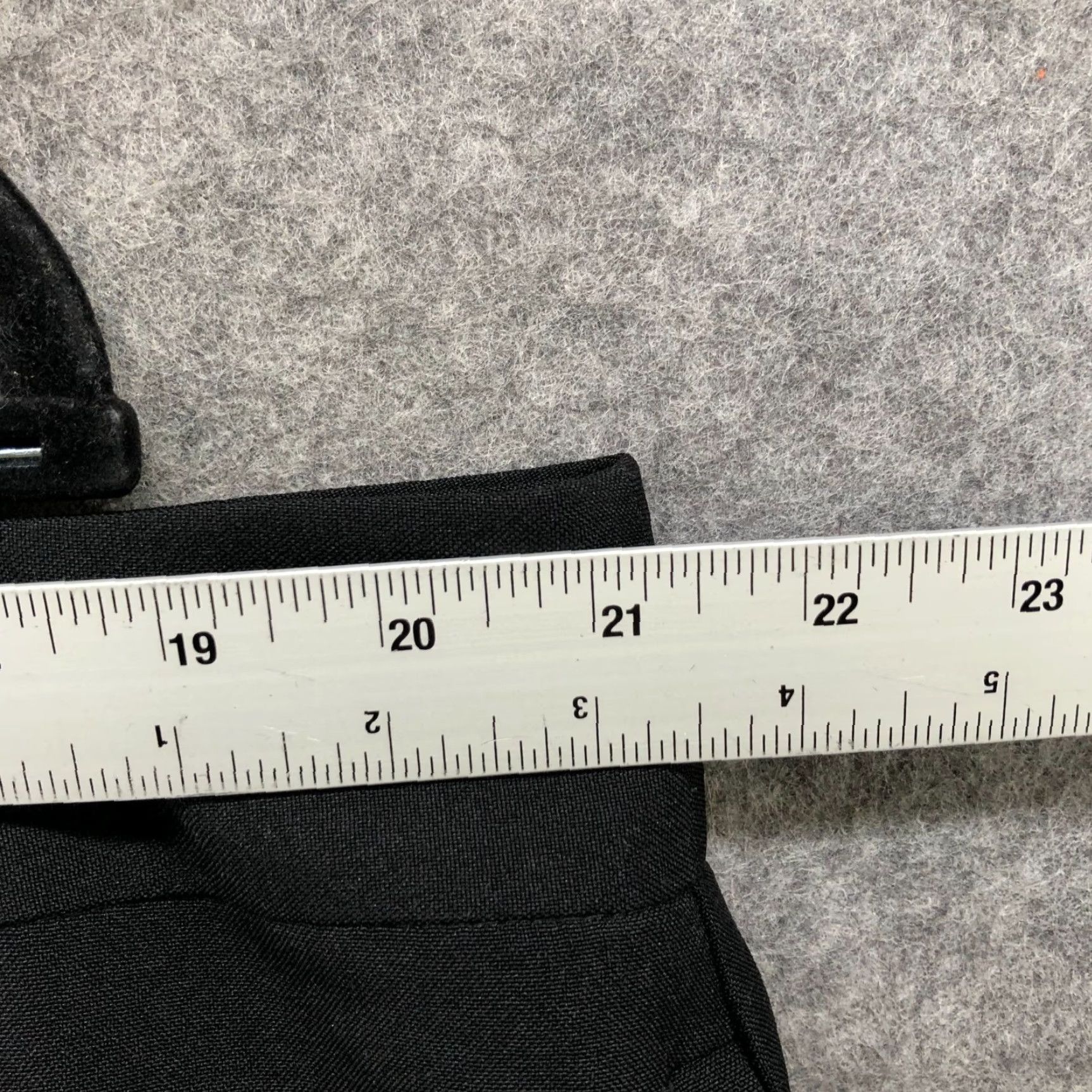 Asos ASOS Curve Tapered Dress Pants Womens 18 Black Ankle Rise 11" Size 40" / US 18 - 6 Thumbnail