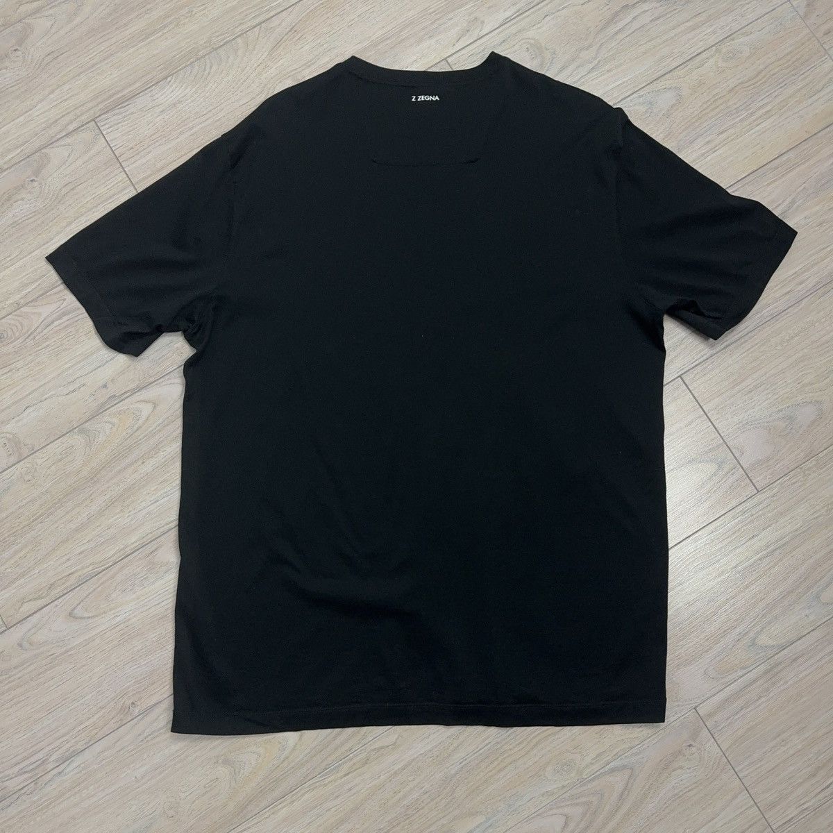 Designer Zzegna Cotton Black Classic T-Shirt Size US L / EU 52-54 / 3 - 7 Thumbnail