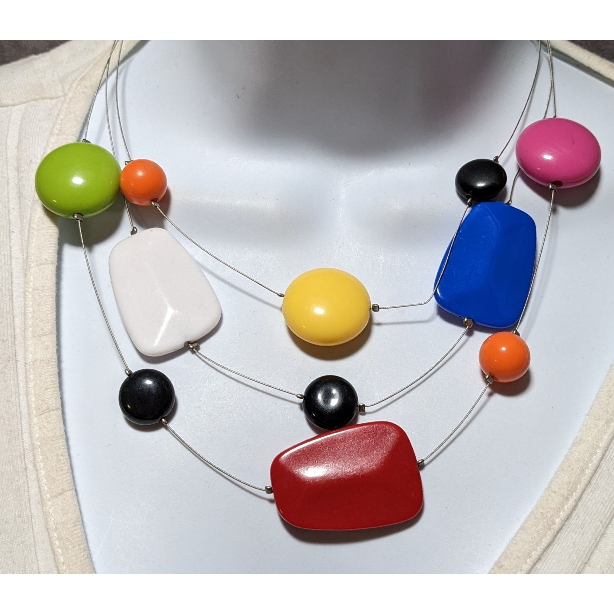 Other Rainbow Gemmed Floating Necklace Size ONE SIZE - 2 Thumbnail