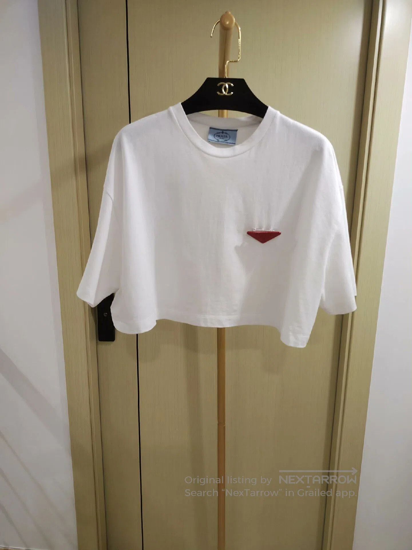 Prada Prada Red Brooch Top with Detachable Pin. Size XS / US 0-2 / IT 36-38 - 1 Thumbnail