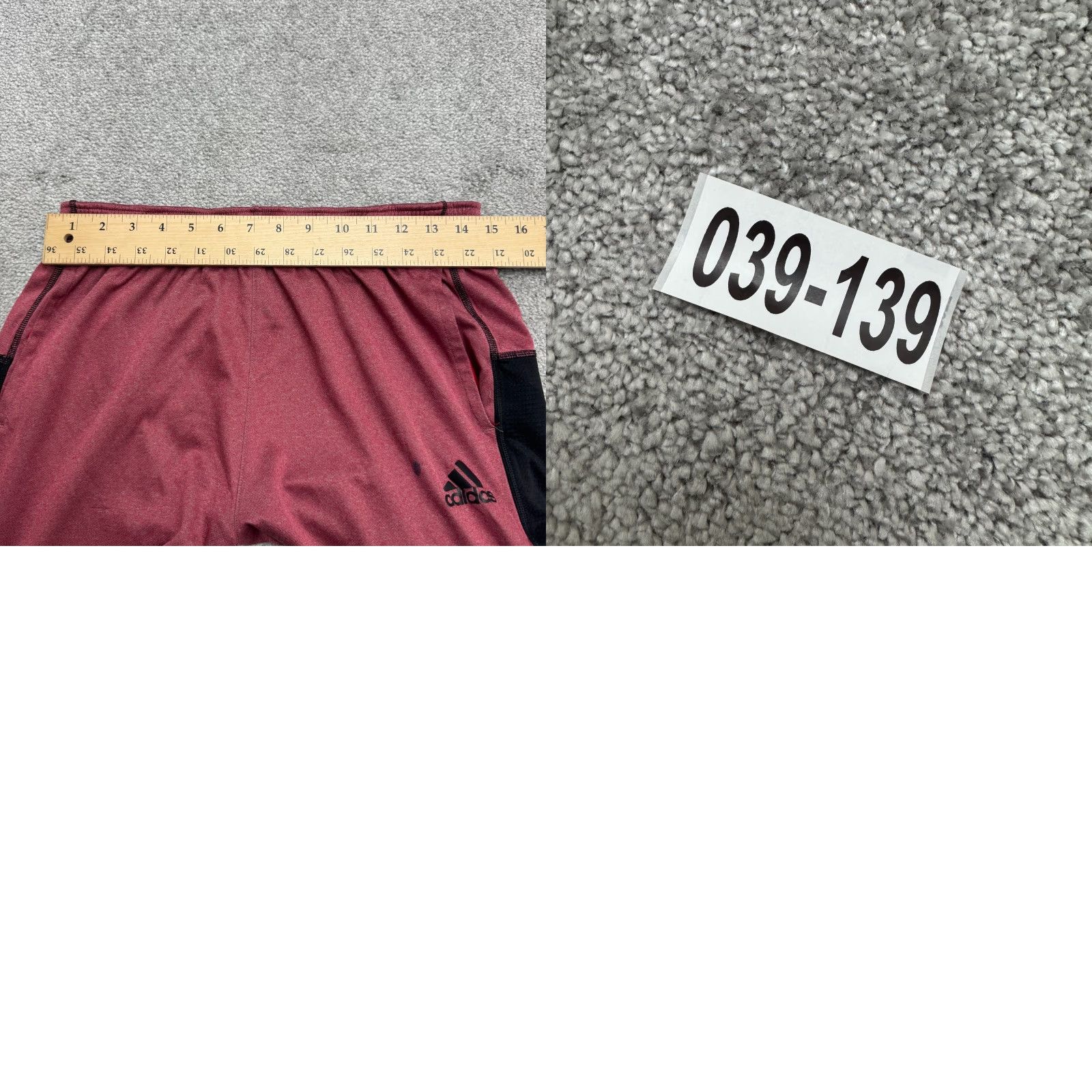 Adidas Adidas Climacool Basketball Training Shorts Men Large Heathered Red Black Active Size US 33 - 10 Thumbnail