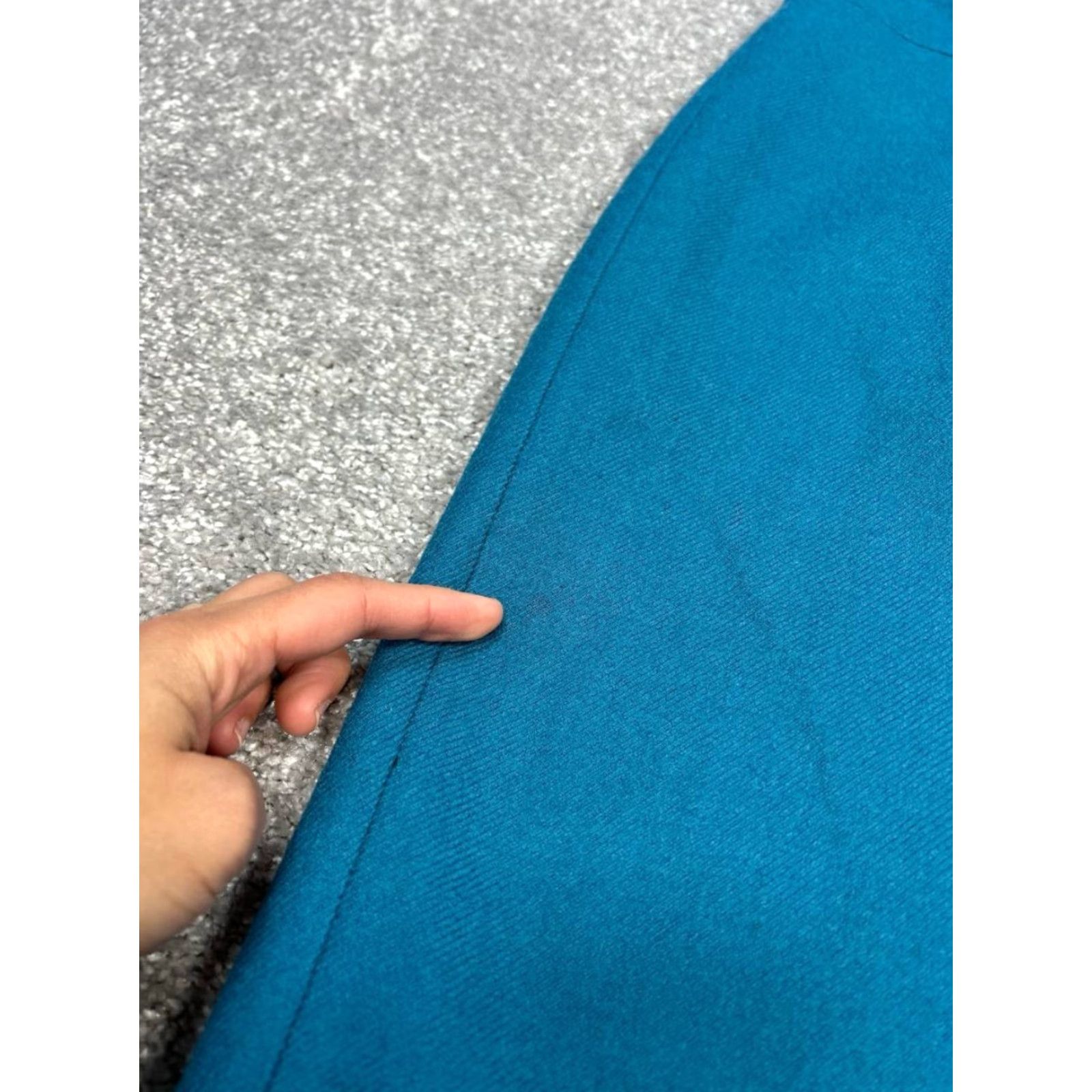 J.Crew J.CREW No 2 Pencil Skirt Womens 0 Blue Wool Polyester Lined Back Slit Zip Short Size 25" / US 0 / IT 36 - 3 Thumbnail