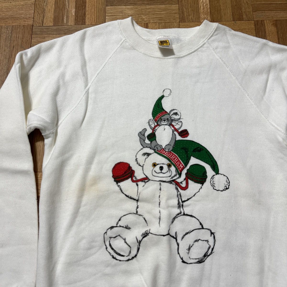 Velva Sheen Vintage Abraham & Strauss Christmas 1987 sweatshirt Size US S / EU 44-46 / 1 - 3 Thumbnail