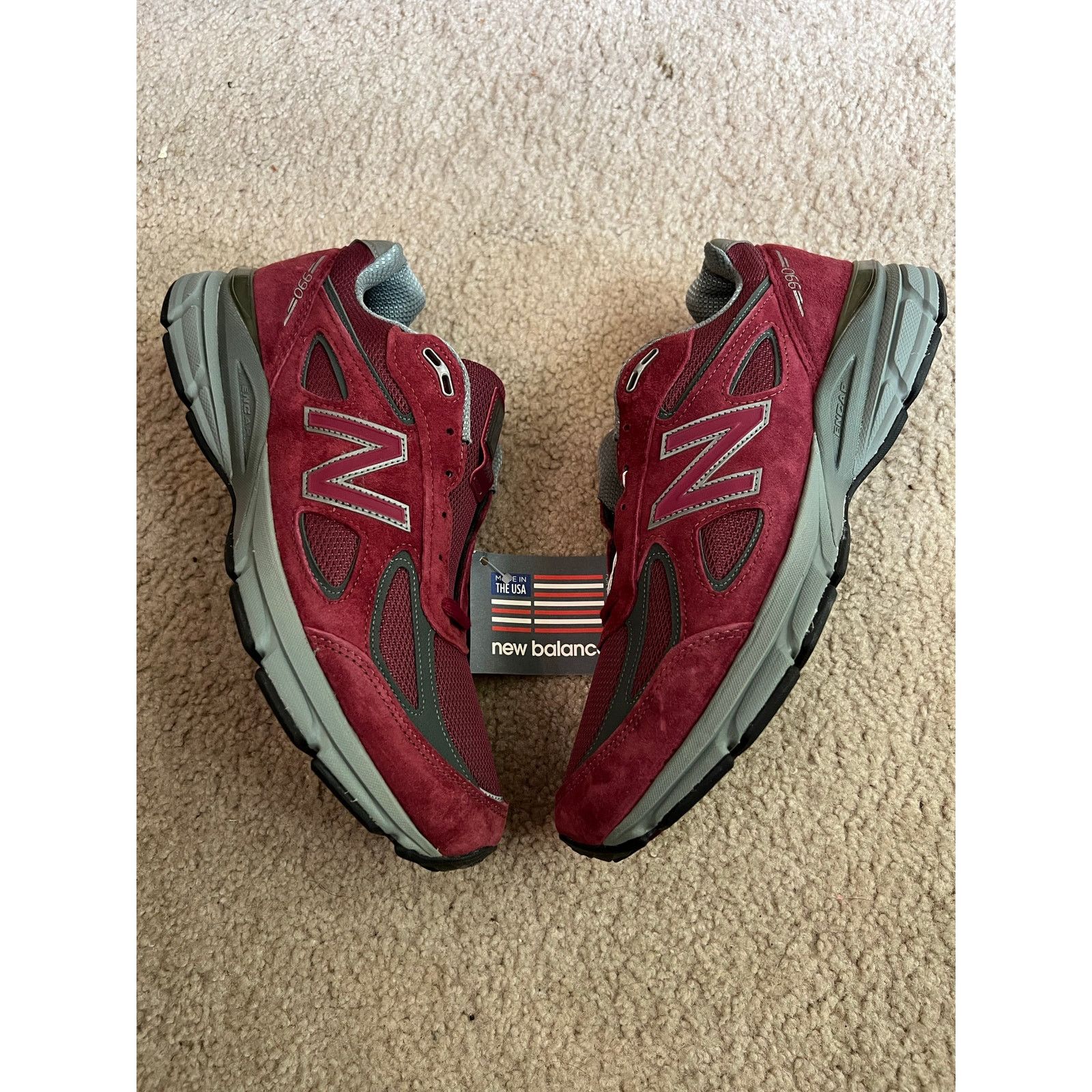 New Balance New Balance 990v4 Maroon Size 13 Size US 13 / EU 46 - 1 Thumbnail