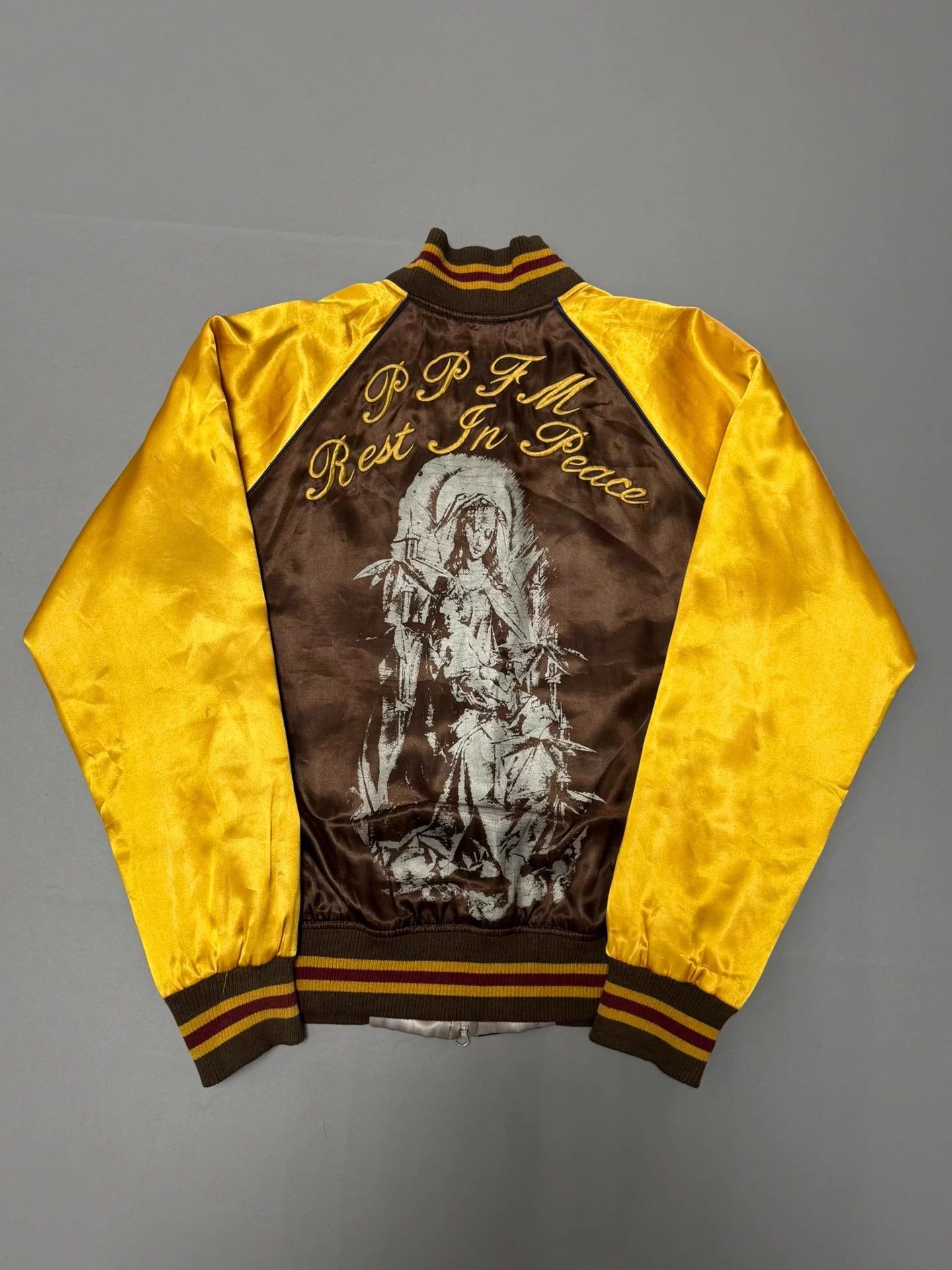 PPFM PPFM Mary Leaf Skull Brown & Gold Yokosuka Longsleeve Jkt Size US M / EU 48-50 / 2 - 2 Thumbnail