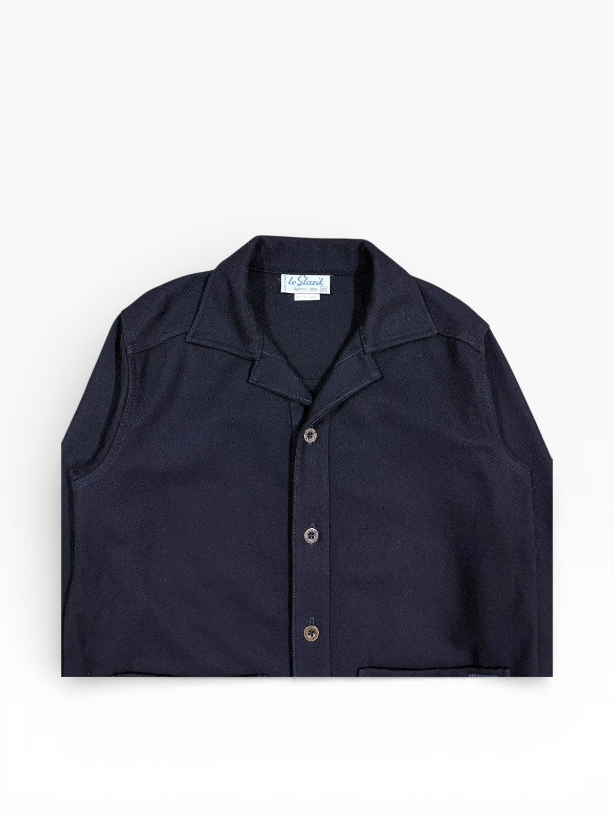 If Six Was Nine Vtg🔥Le Glazik Depuis 1928 Sailor France Wool Buttoned Jacket Size US M / EU 48-50 / 2 - 3 Thumbnail