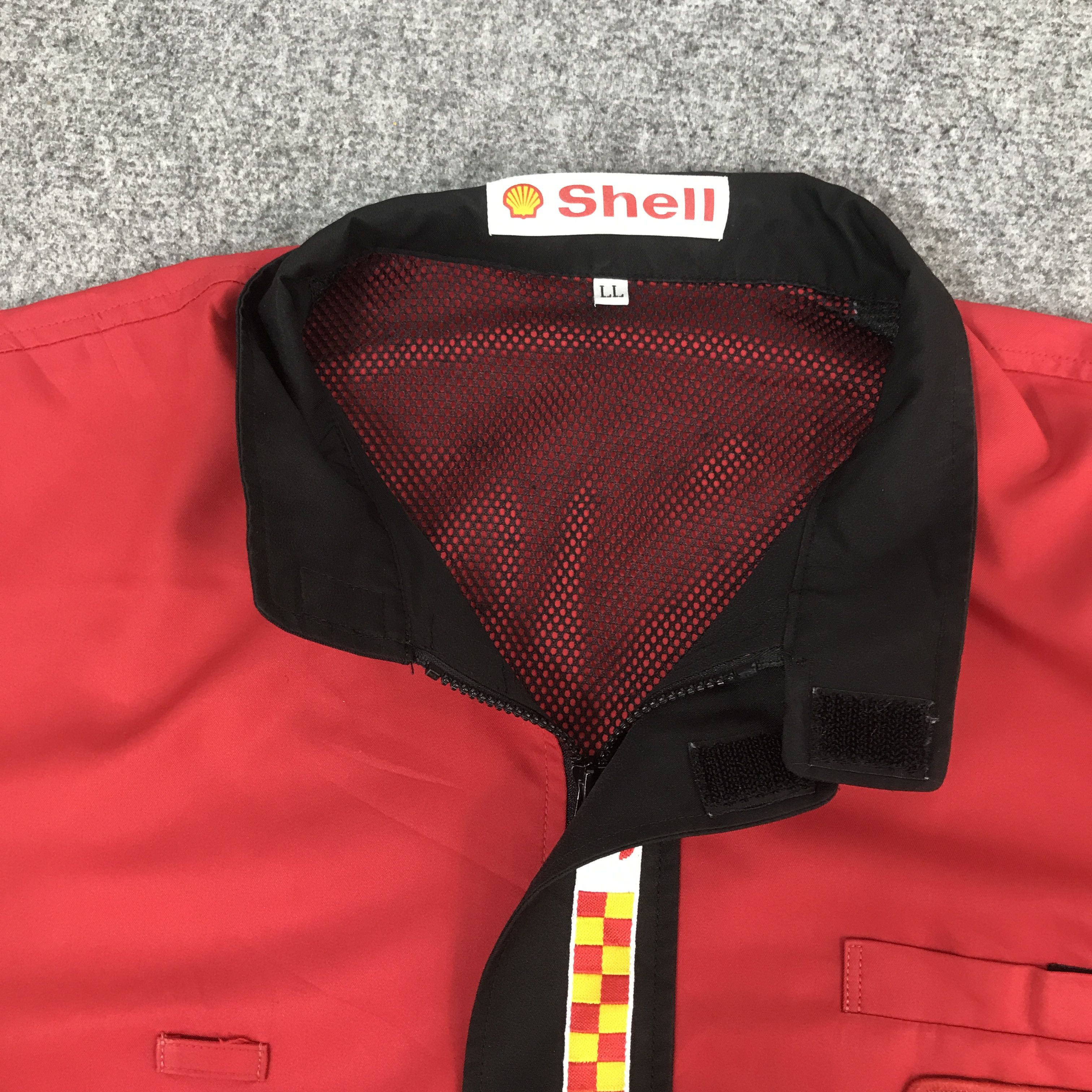 Japanese Brand Vtg Shell Helix Oil Japan Uniform jacket Size US L / EU 52-54 / 3 - 8 Thumbnail