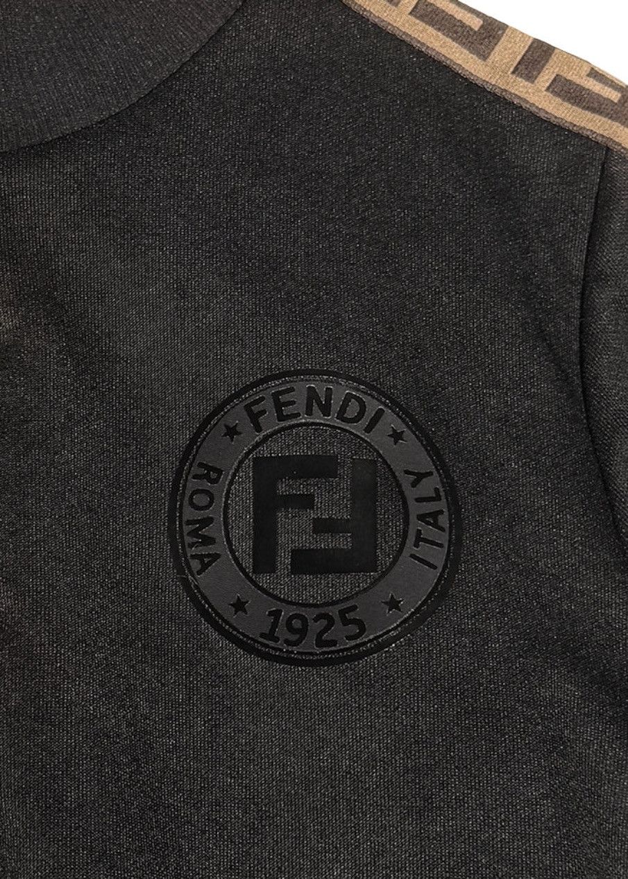 Fendi Fendi Black Forever Fendi Zucca Sleeves Track Jacket Size M / US 6-8 / IT 42-44 - 4 Thumbnail