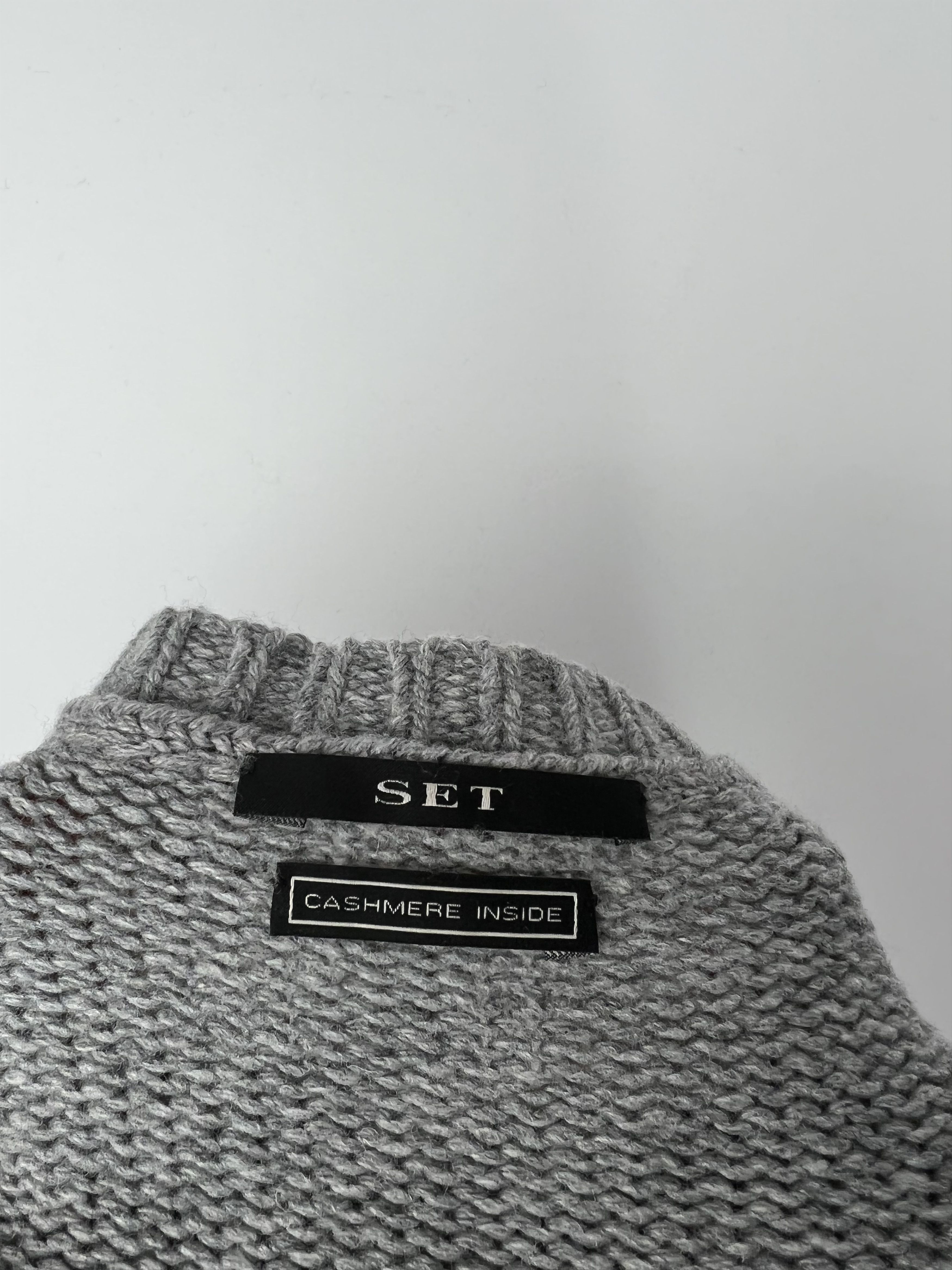 Designer Set Women's Gray Wool Cashmere Sweater Size IT42 Size M / US 6-8 / IT 42-44 - 6 Thumbnail