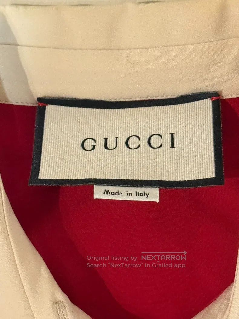 Gucci Gucci Red doll collar silk shirt Size XS / US 0-2 / IT 36-38 - 2 Thumbnail