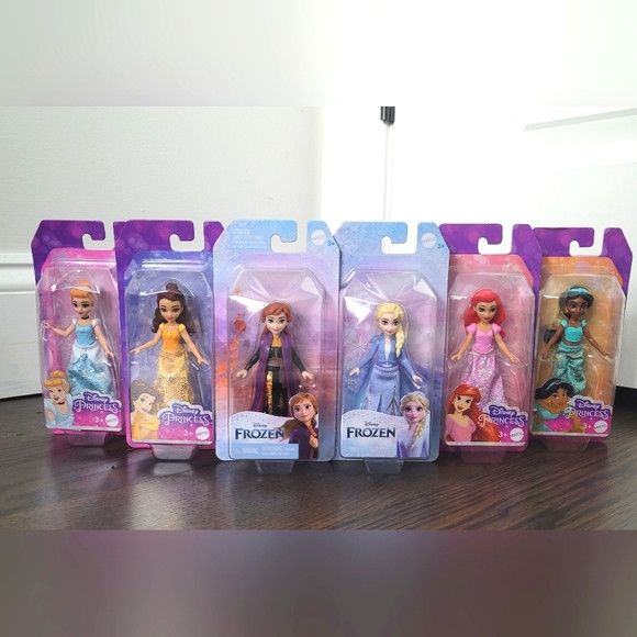 Disney Princess Mini Doll 6 Piece Bundle Set NIB Size ONE SIZE - 13 Thumbnail