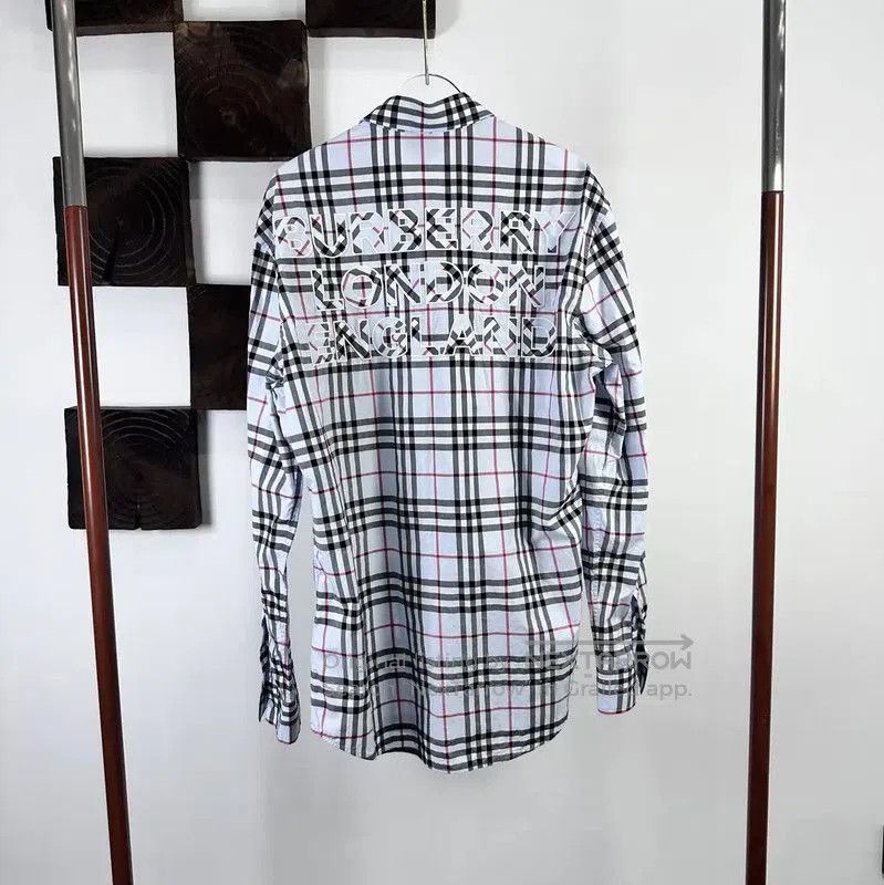 Burberry Burberry Women's Light Blue Check Shirt. Size S / US 4 / IT 40 - 1 Thumbnail