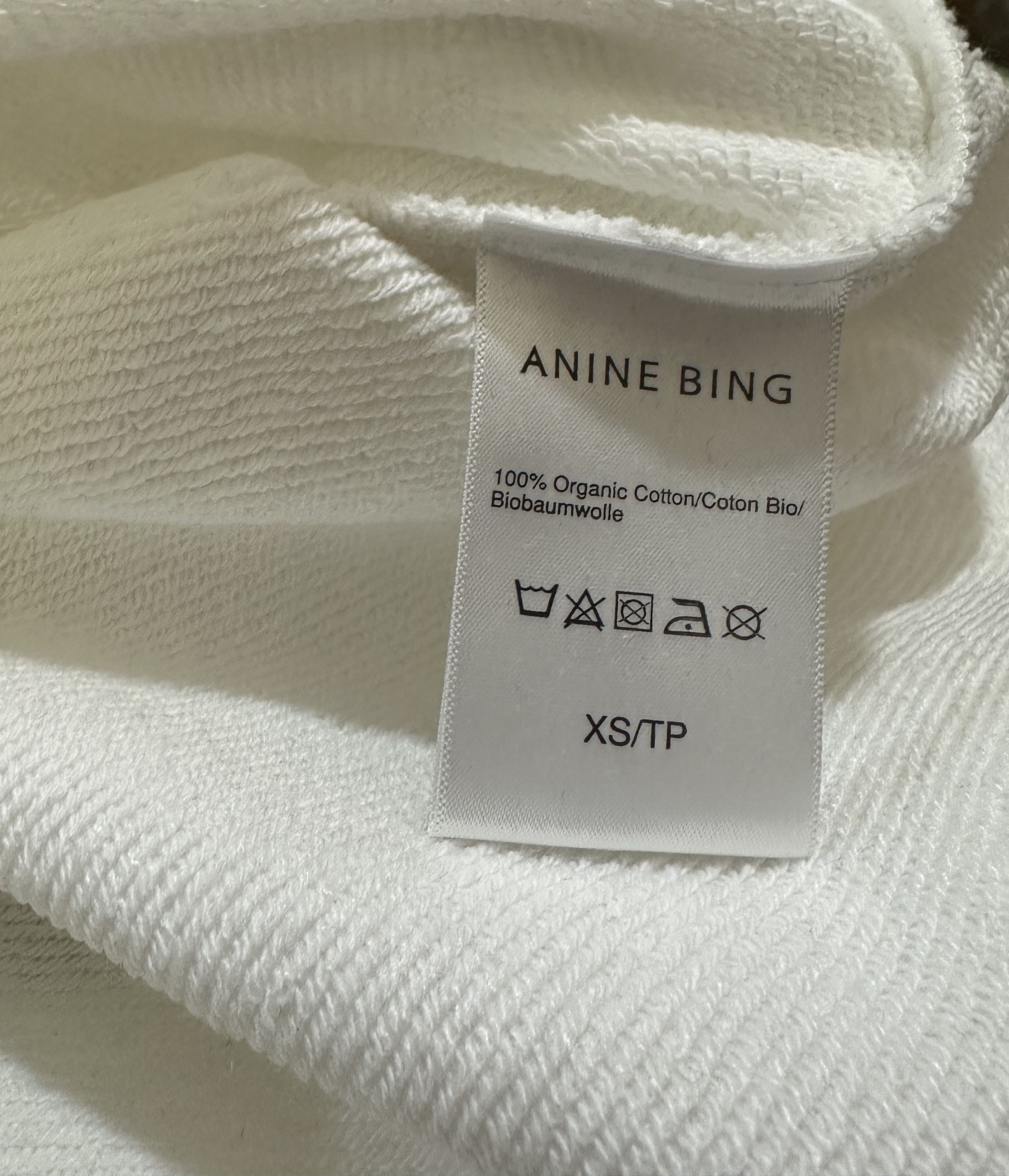 Anine Bing White Sweatshirt Kate Moss photography Size XS / US 0-2 / IT 36-38 - 6 Thumbnail