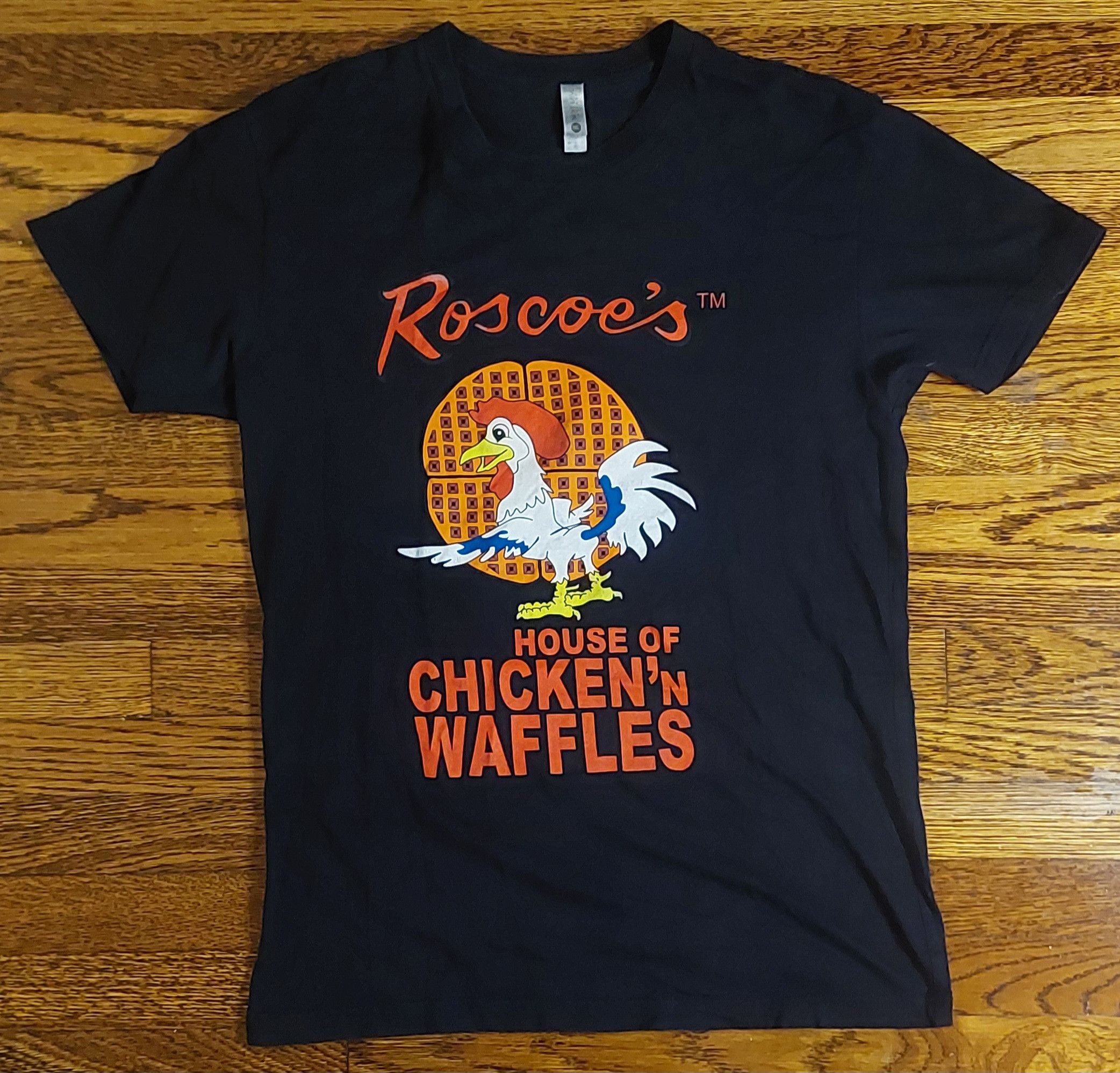 Next Level Apparel Authentic Roscoe's House of Chicken 'N Waffles Black Tee Size S / US 4 / IT 40 - 1 Thumbnail