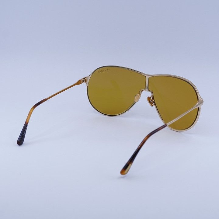 Tom Ford Tom Ford Gaia FT1174 30E Sunglasses Deep Gold Aviator Frame Size ONE SIZE - 4 Thumbnail