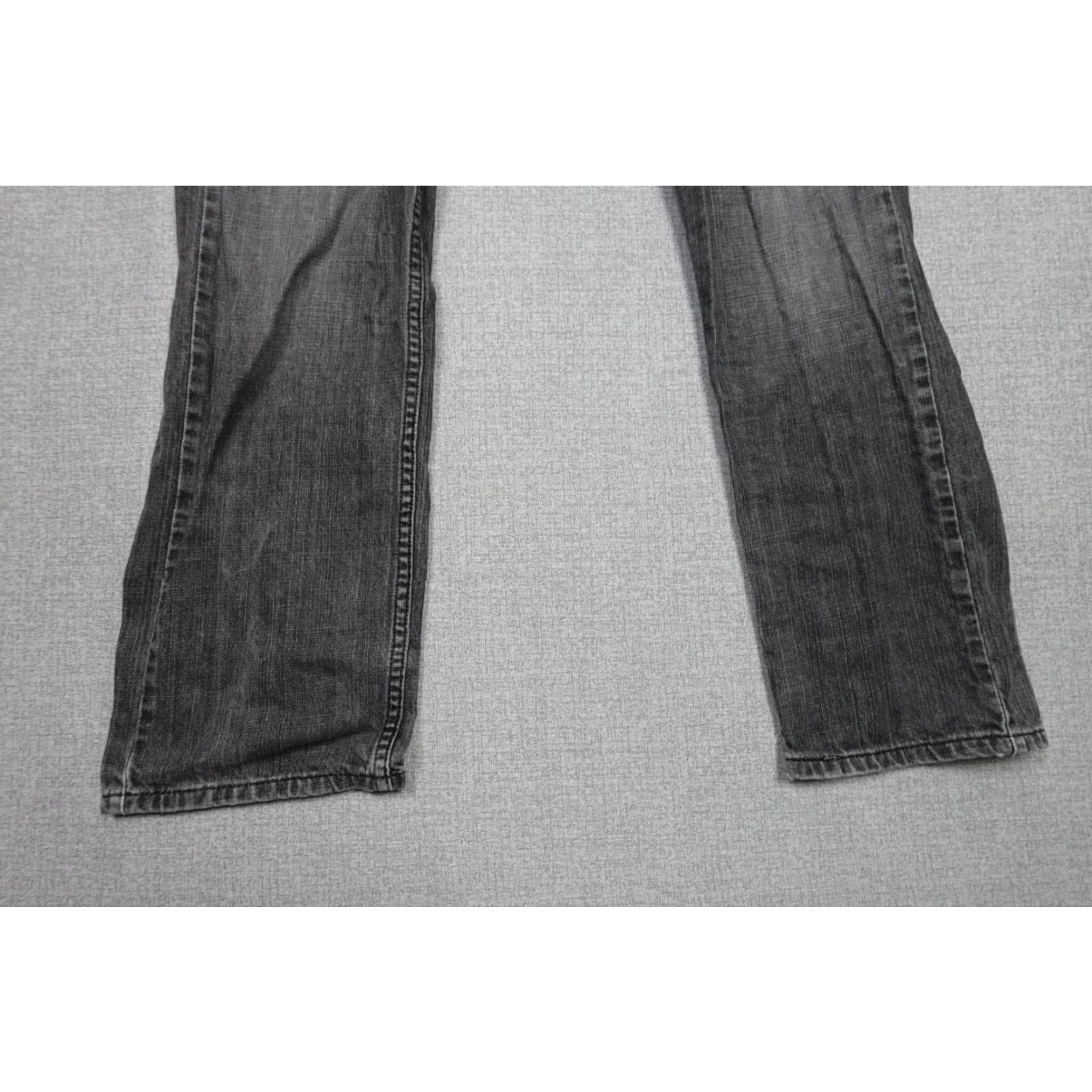 Levi's Levi's 505 Jeans Mens 36 Black Regular Straight Leg Dark Wash 5-Pocket Zipper Comfort Stretch Size US 36 / EU 52 - 3 Thumbnail